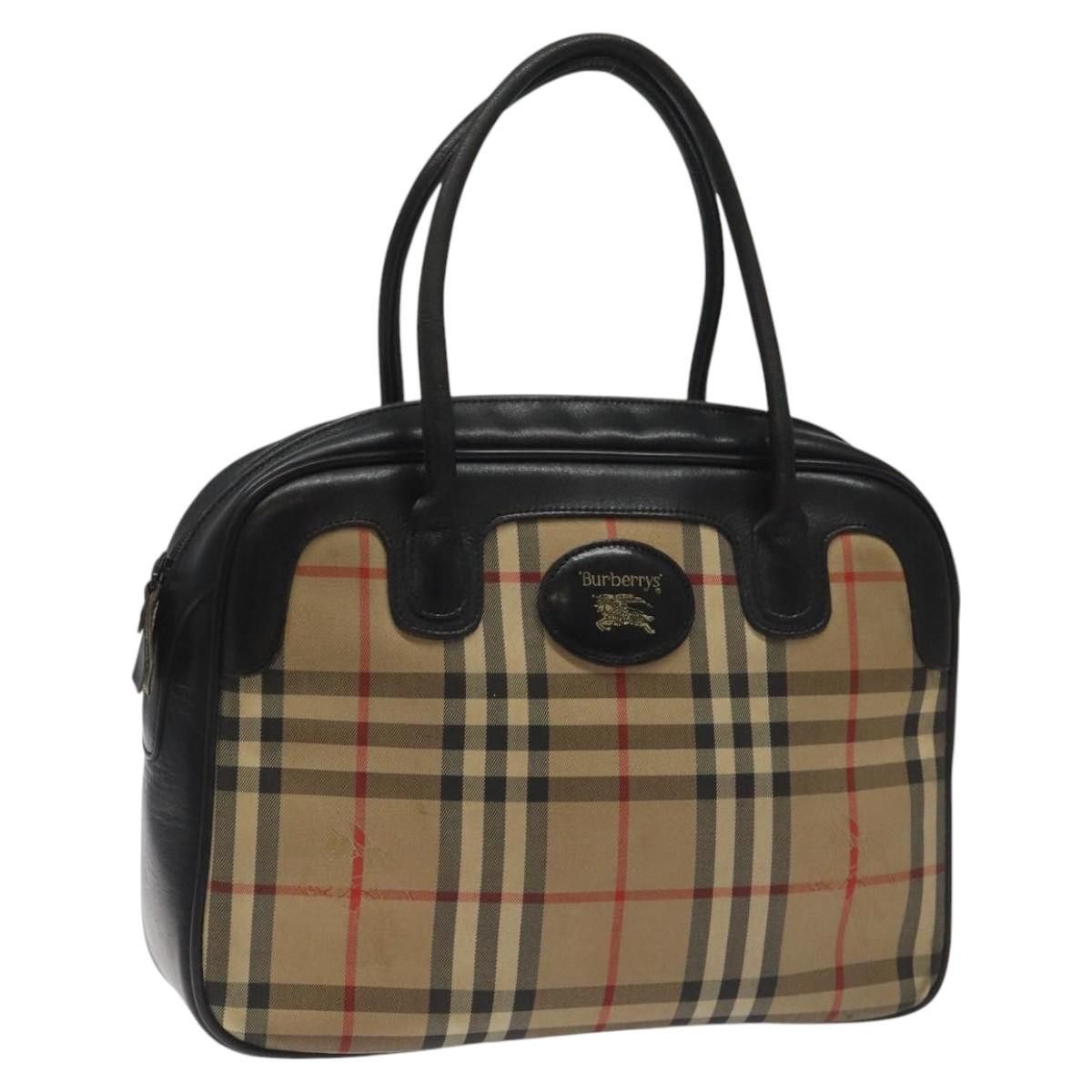 Burberry Nova Check Beige Canvas Handbag (Pre-Owned) Size ONE SIZE - 20 Thumbnail