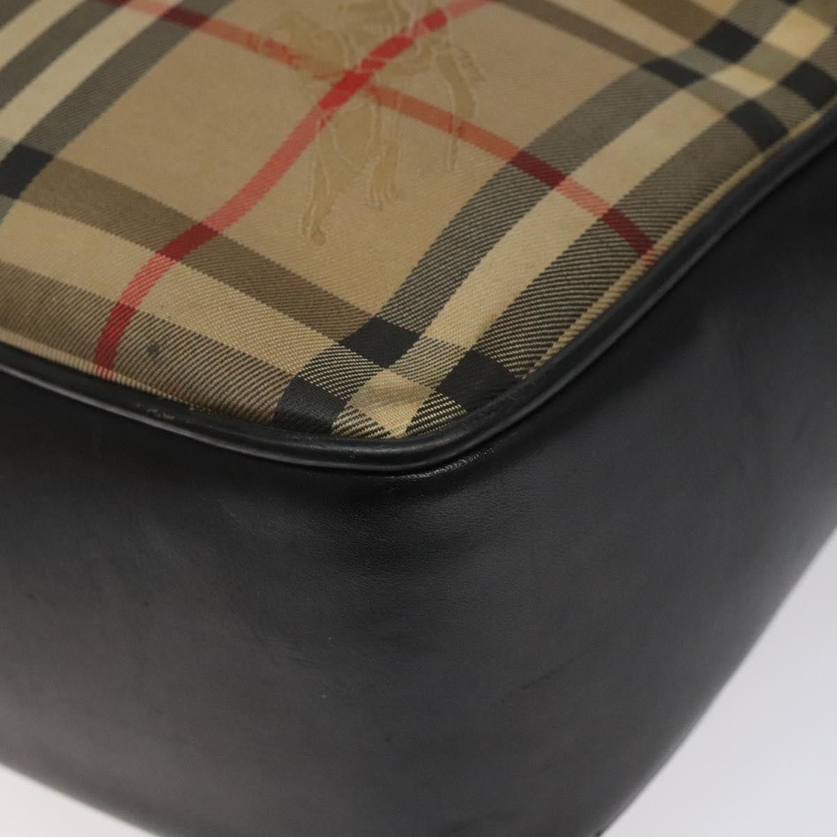 Burberry Nova Check Beige Canvas Handbag (Pre-Owned) Size ONE SIZE - 7 Thumbnail
