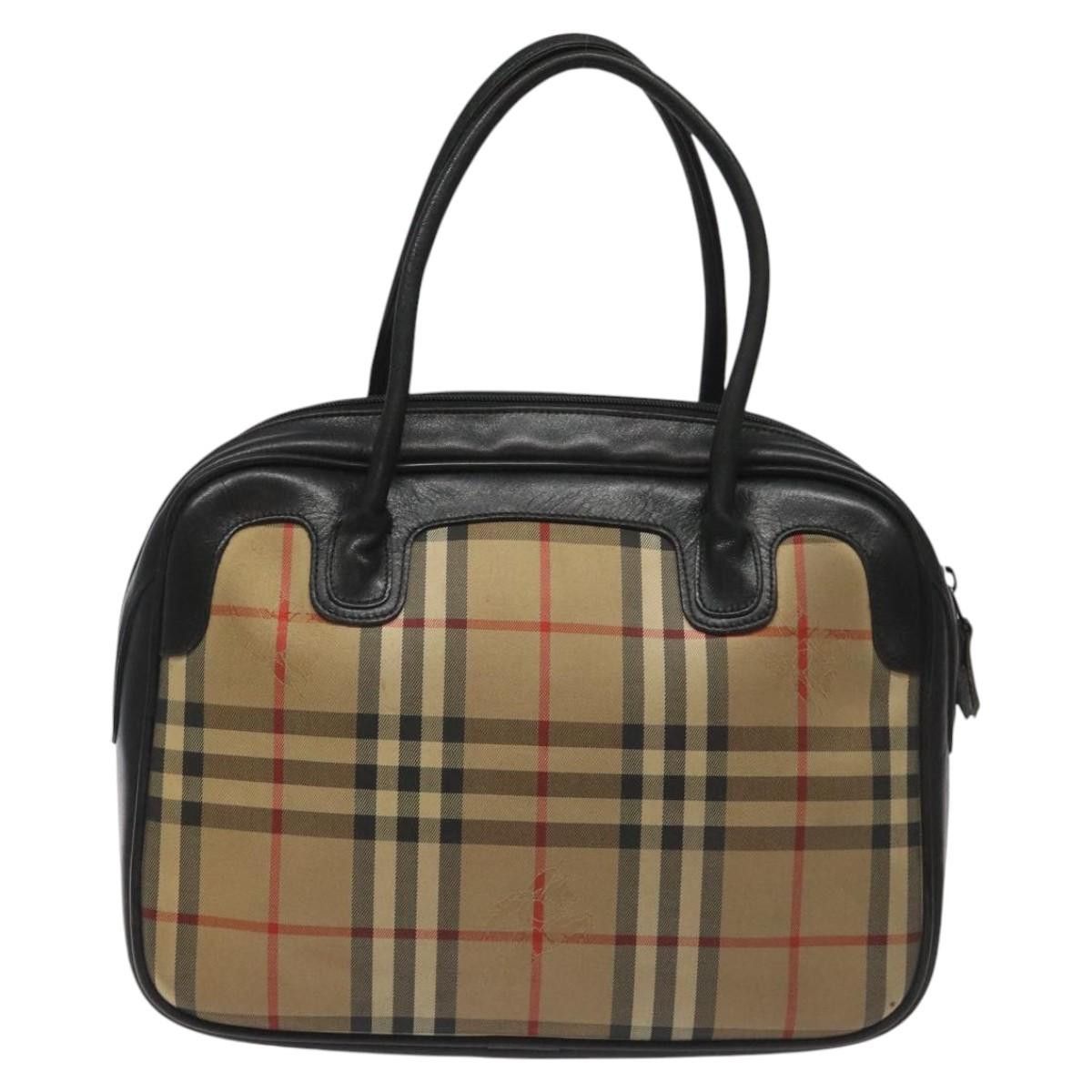 Burberry Nova Check Beige Canvas Handbag (Pre-Owned) Size ONE SIZE - 2 Thumbnail