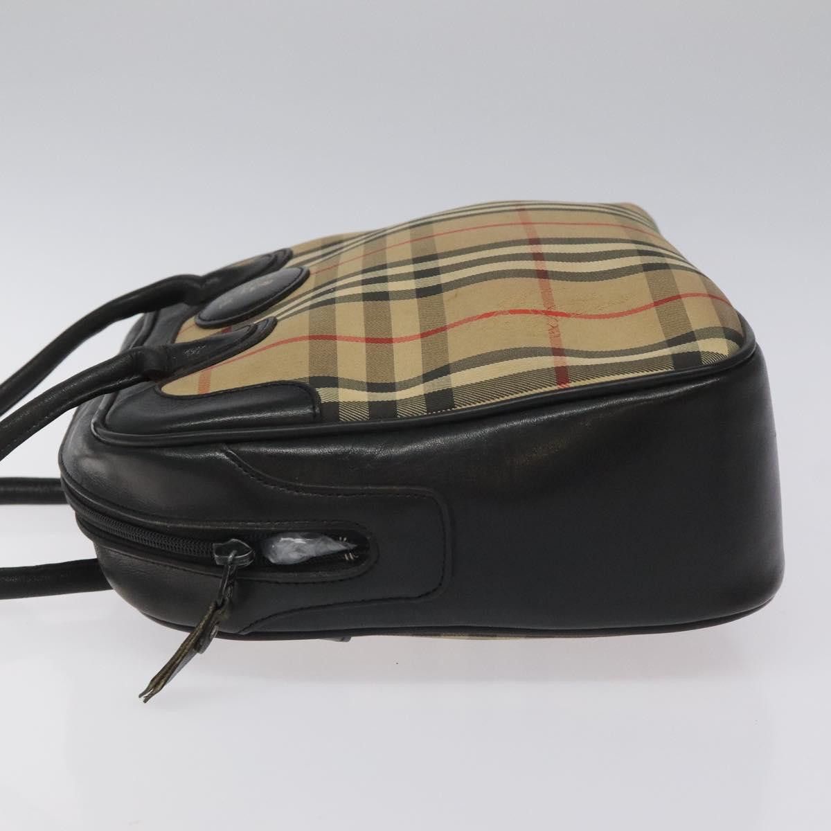 Burberry Nova Check Beige Canvas Handbag (Pre-Owned) Size ONE SIZE - 4 Thumbnail