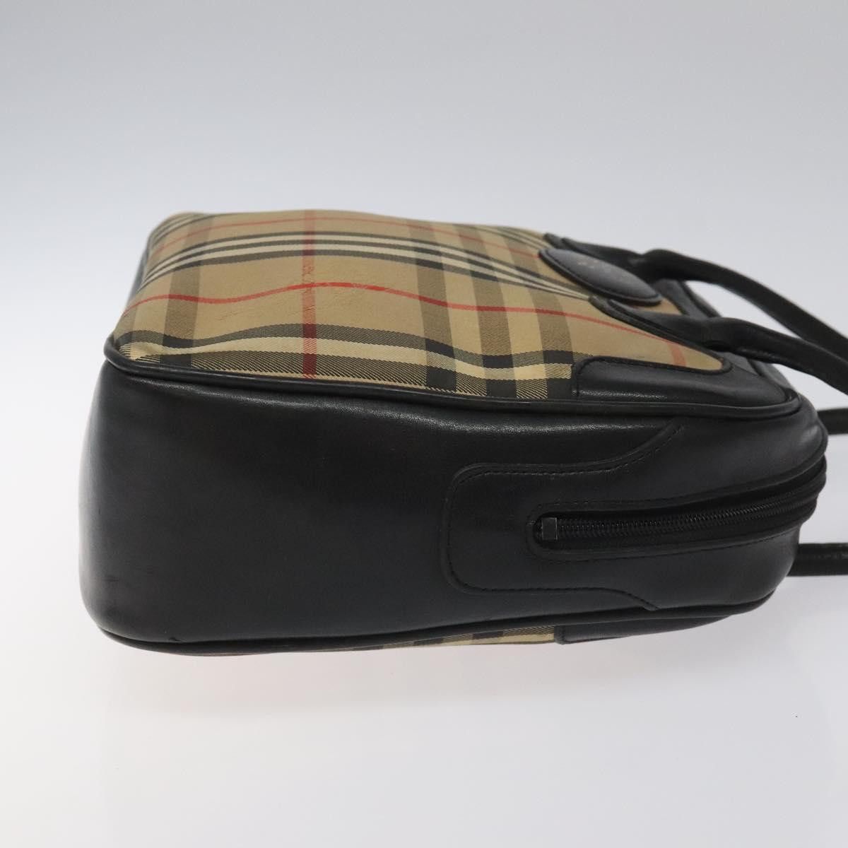 Burberry Nova Check Beige Canvas Handbag (Pre-Owned) Size ONE SIZE - 3 Thumbnail