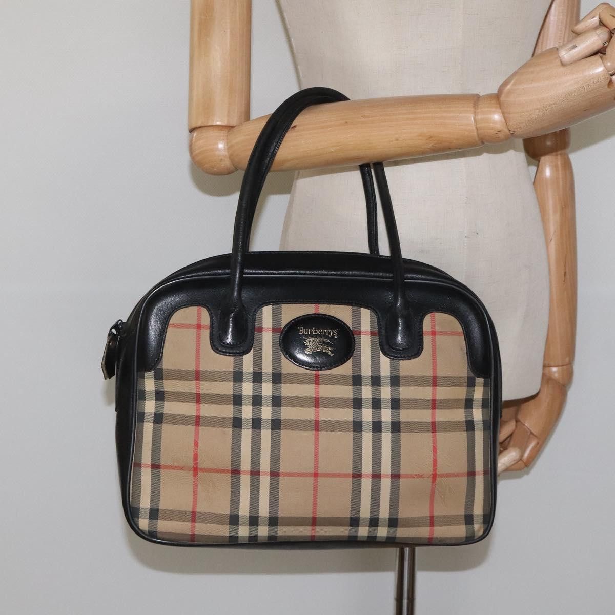 Burberry Nova Check Beige Canvas Handbag (Pre-Owned) Size ONE SIZE - 15 Thumbnail