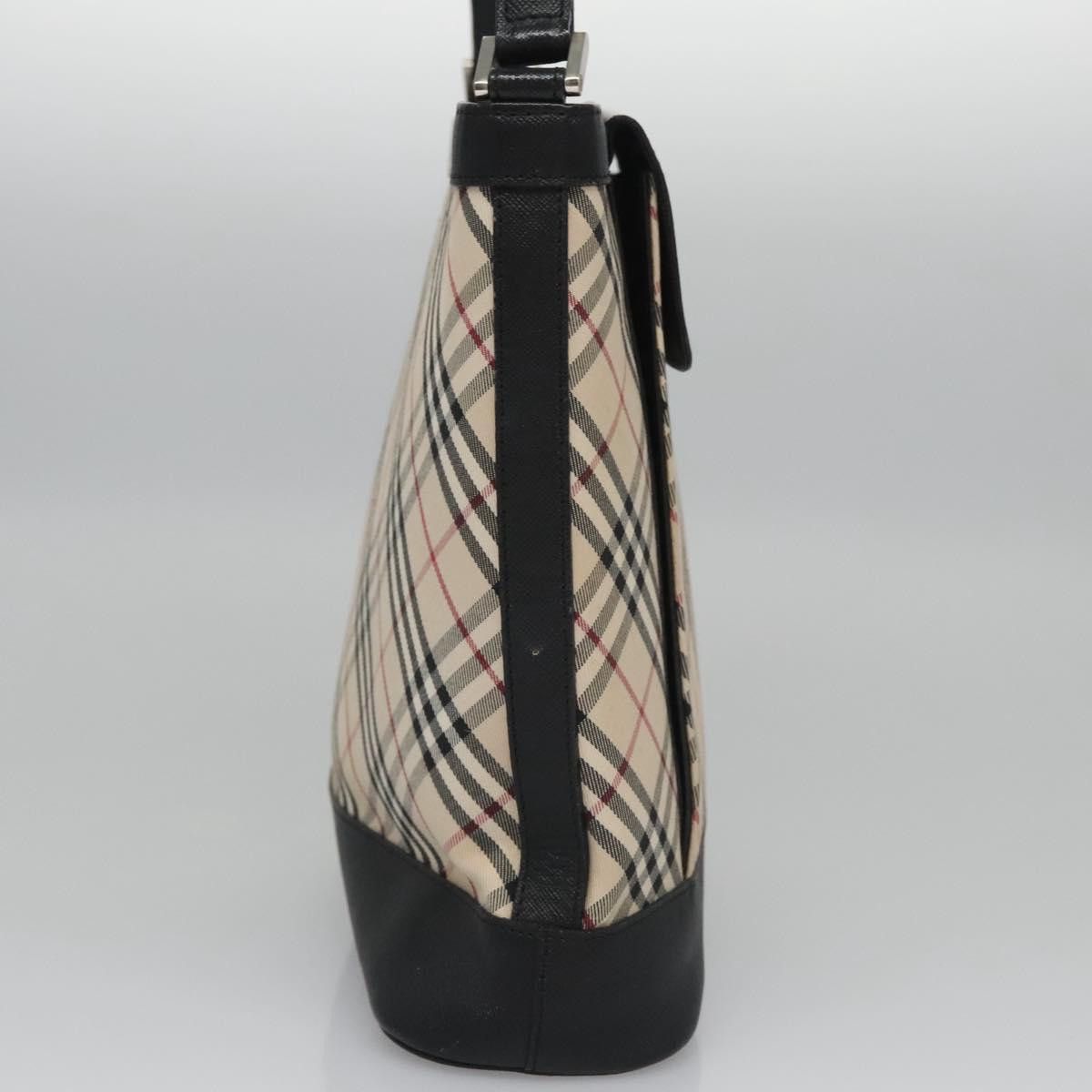 Burberry Nova Check Beige Canvas Shoulder Bag (Pre-Owned) Size ONE SIZE - 4 Thumbnail