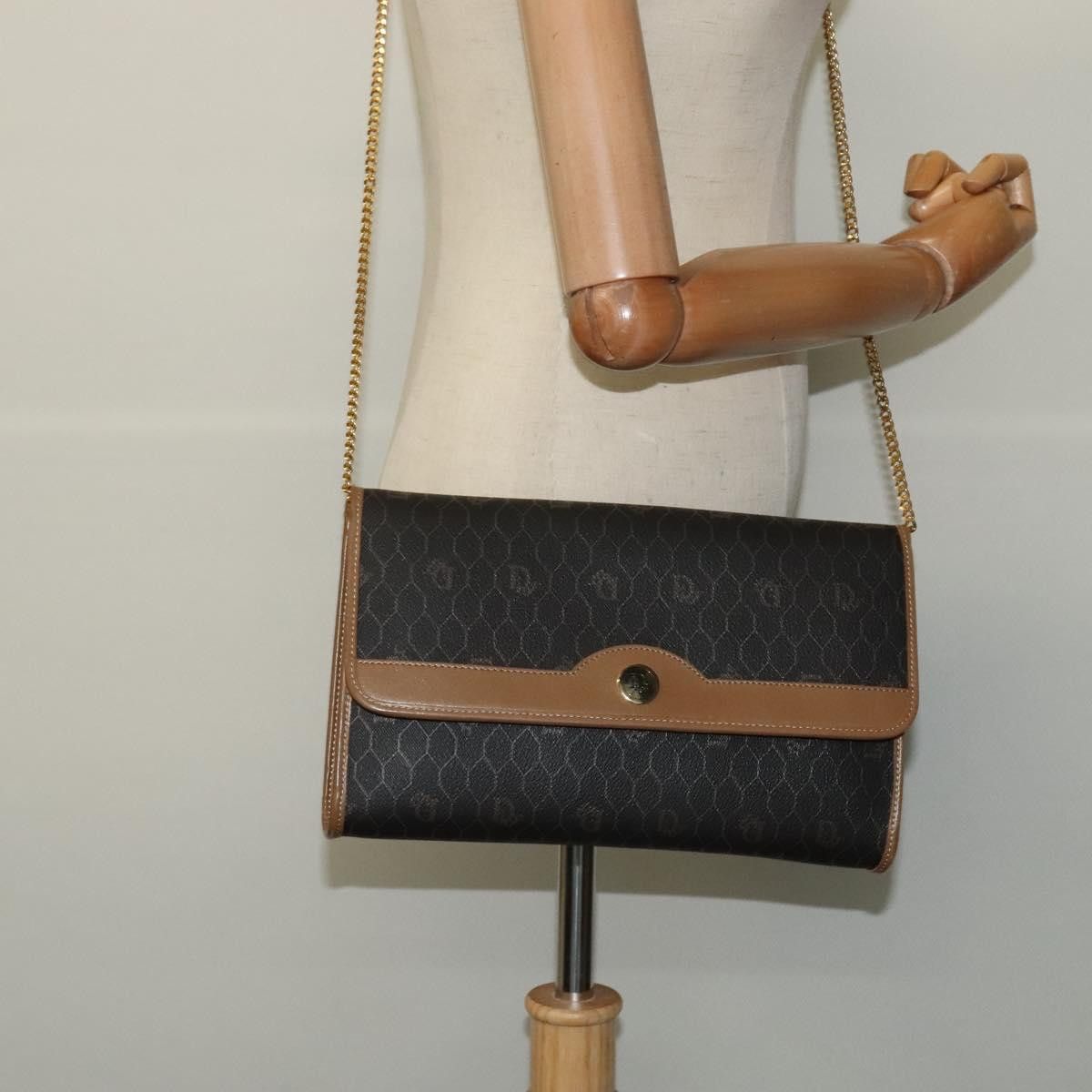 Dior Honeycomb Black Canvas Shoulder Bag (Pre-Owned) Size ONE SIZE - 12 Thumbnail