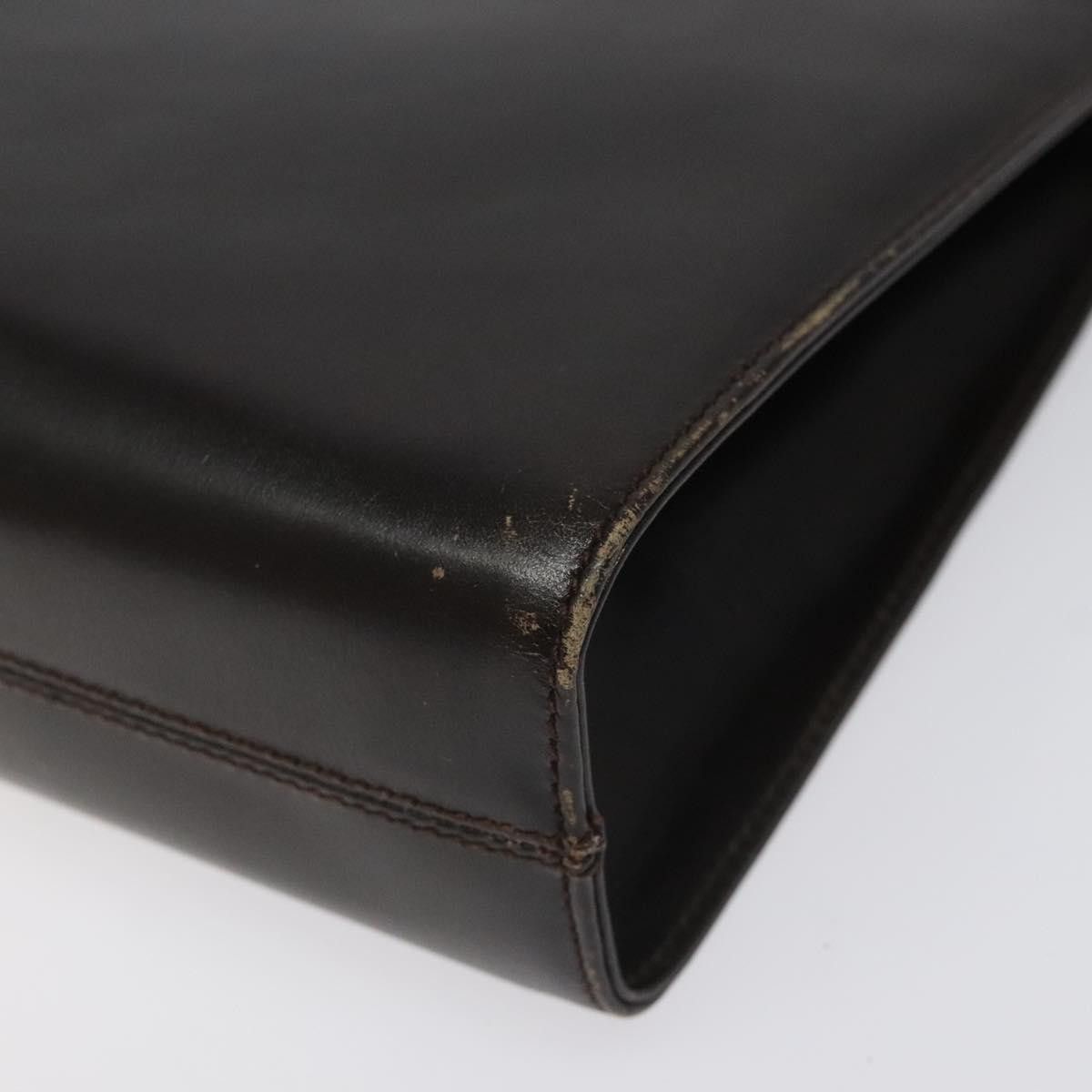 Salvatore Ferragamo Gancini Black Leather Shoulder Bag (Pre-Owned) Size ONE SIZE - 7 Thumbnail