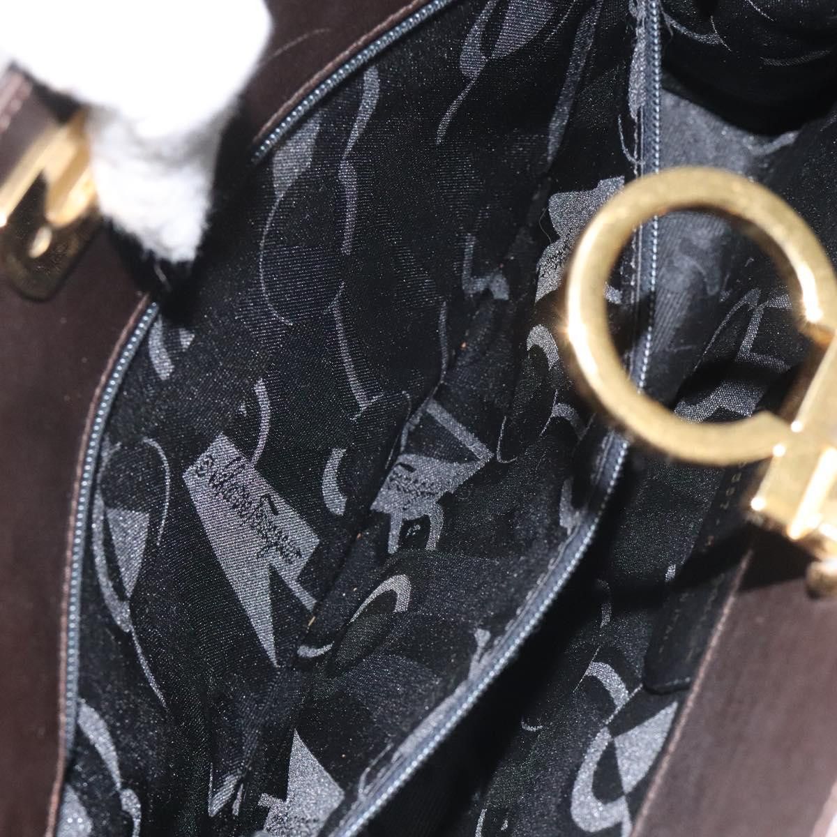 Salvatore Ferragamo Gancini Black Leather Shoulder Bag (Pre-Owned) Size ONE SIZE - 10 Thumbnail