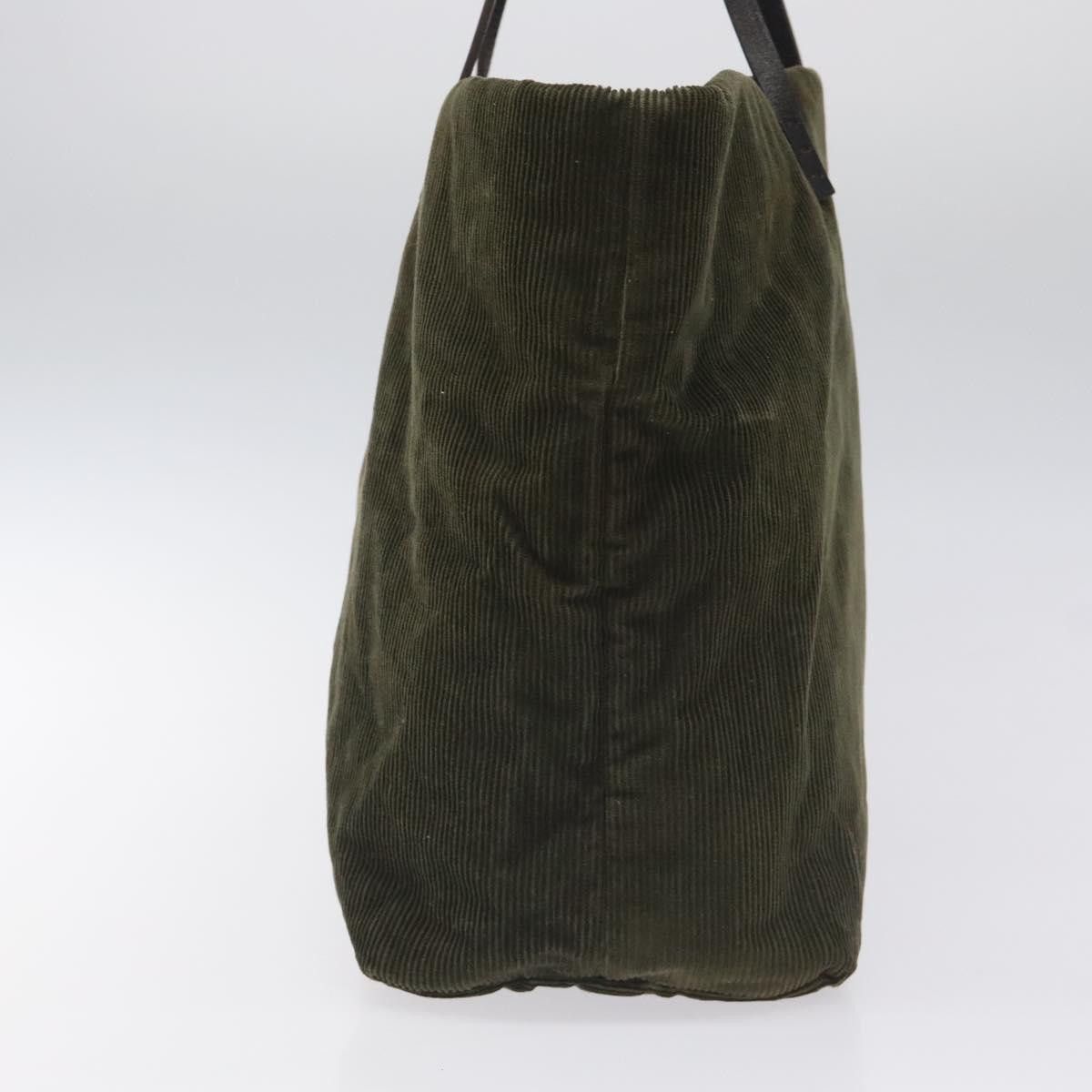 Fendi Khaki Velvet Tote Bag (Pre-Owned) Size ONE SIZE - 3 Thumbnail