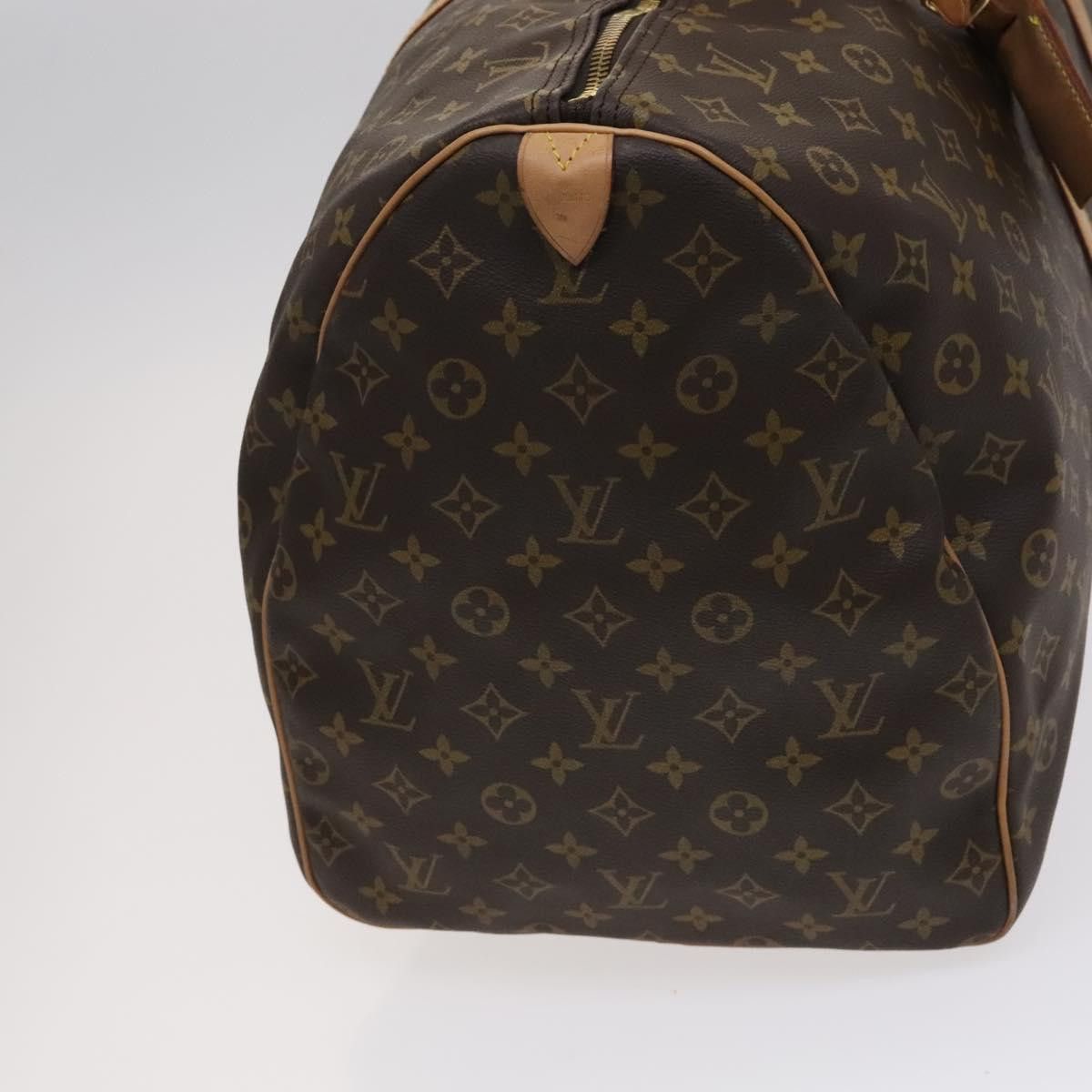 Louis Vuitton Keepall 60 Brown Canvas Travel Bag (Pre-Owned) Size ONE SIZE - 4 Thumbnail