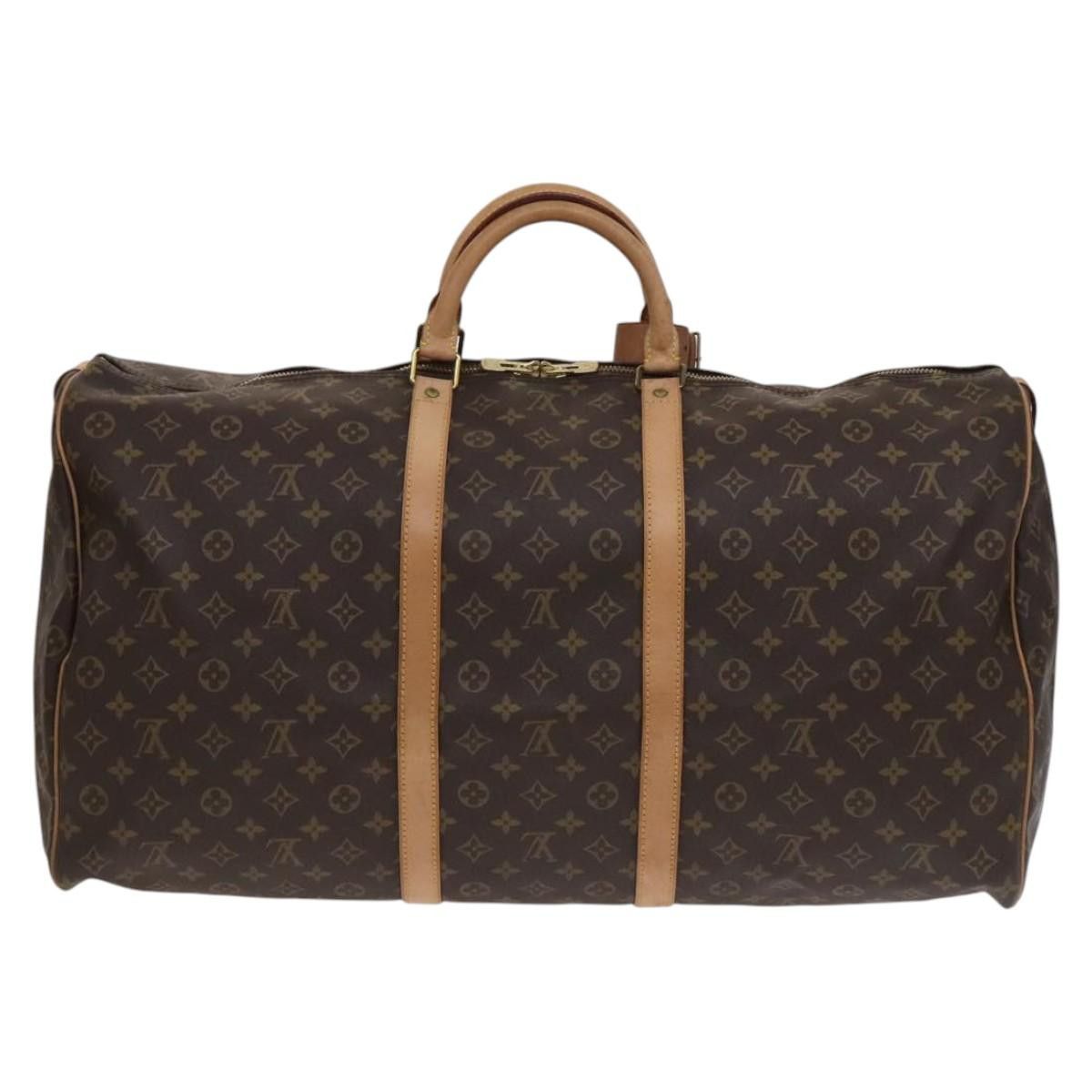 Louis Vuitton Keepall 60 Brown Canvas Travel Bag (Pre-Owned) Size ONE SIZE - 2 Thumbnail