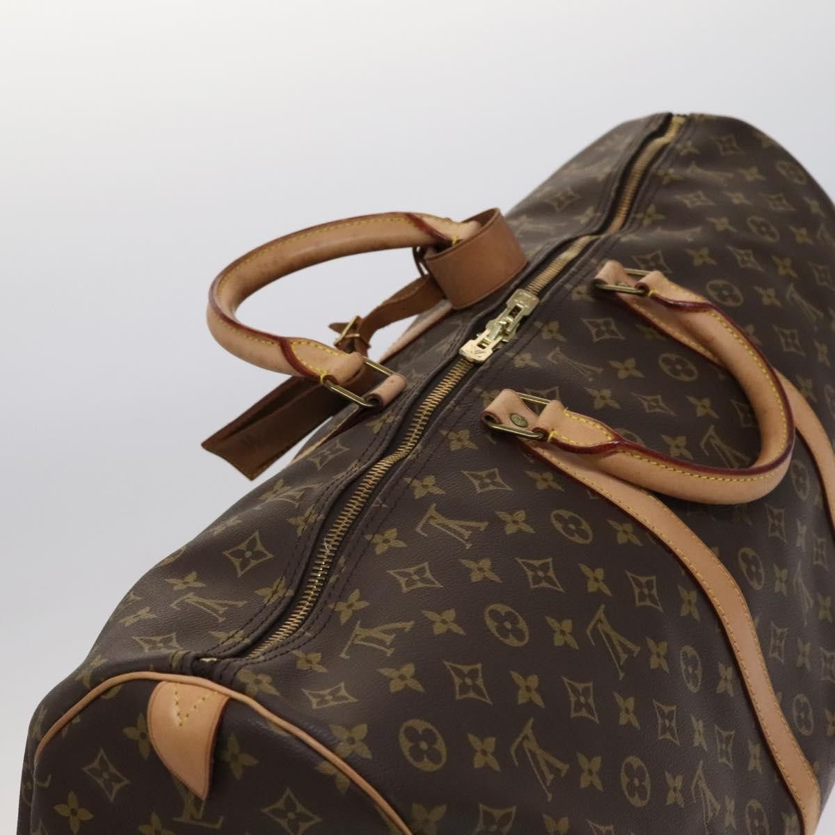 Louis Vuitton Keepall 60 Brown Canvas Travel Bag (Pre-Owned) Size ONE SIZE - 5 Thumbnail