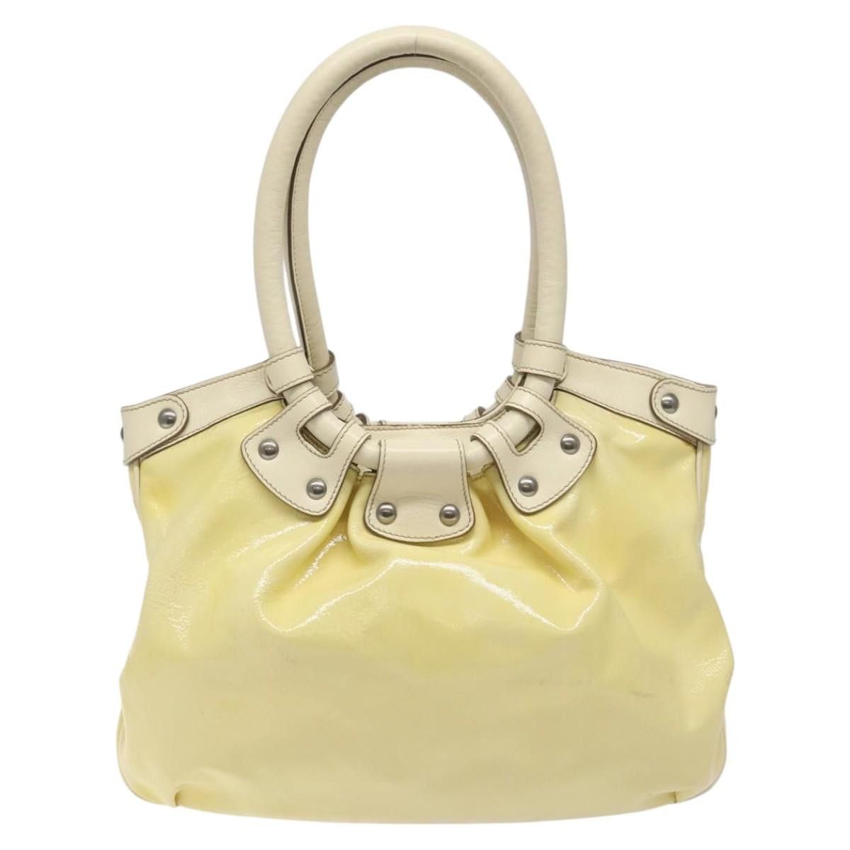 Salvatore Ferragamo Gancini Yellow Patent Leather Shoulder Bag (Pre-Owned) Size ONE SIZE - 2 Thumbnail