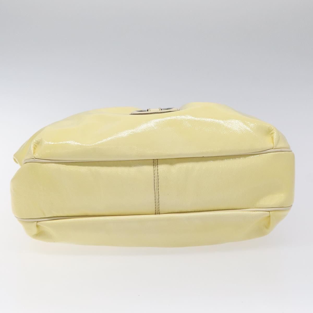 Salvatore Ferragamo Gancini Yellow Patent Leather Shoulder Bag (Pre-Owned) Size ONE SIZE - 19 Thumbnail
