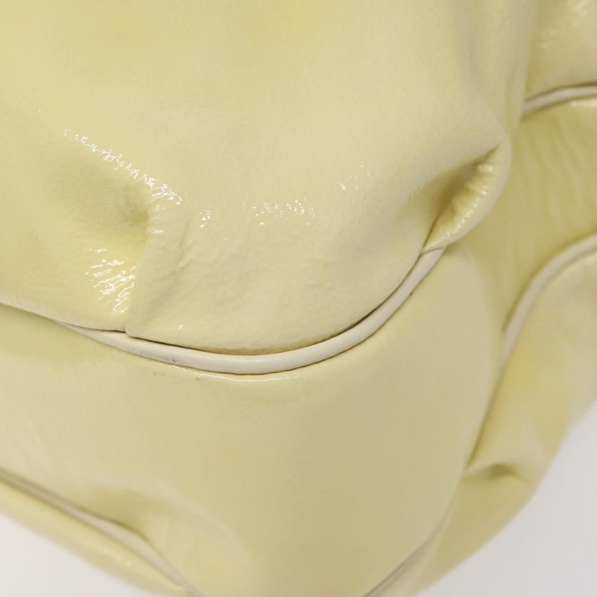 Salvatore Ferragamo Gancini Yellow Patent Leather Shoulder Bag (Pre-Owned) Size ONE SIZE - 6 Thumbnail