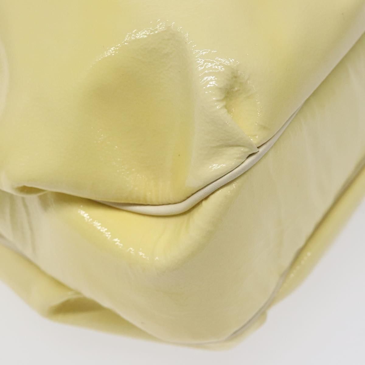 Salvatore Ferragamo Gancini Yellow Patent Leather Shoulder Bag (Pre-Owned) Size ONE SIZE - 7 Thumbnail