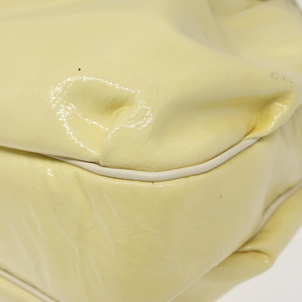 Salvatore Ferragamo Gancini Yellow Patent Leather Shoulder Bag (Pre-Owned) Size ONE SIZE - 8 Thumbnail