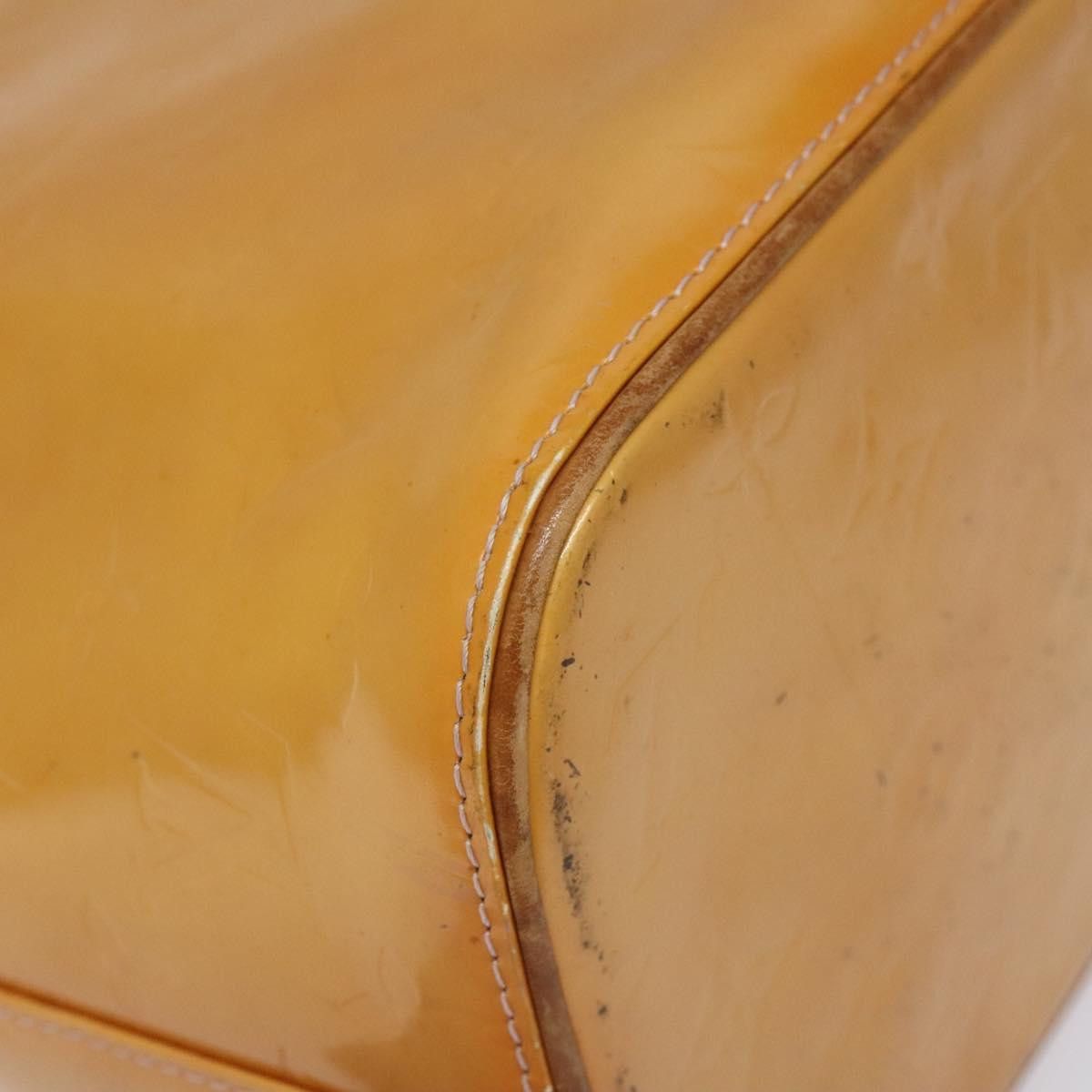 Louis Vuitton Houston Yellow Patent Leather Handbag (Pre-Owned) Size ONE SIZE - 16 Thumbnail
