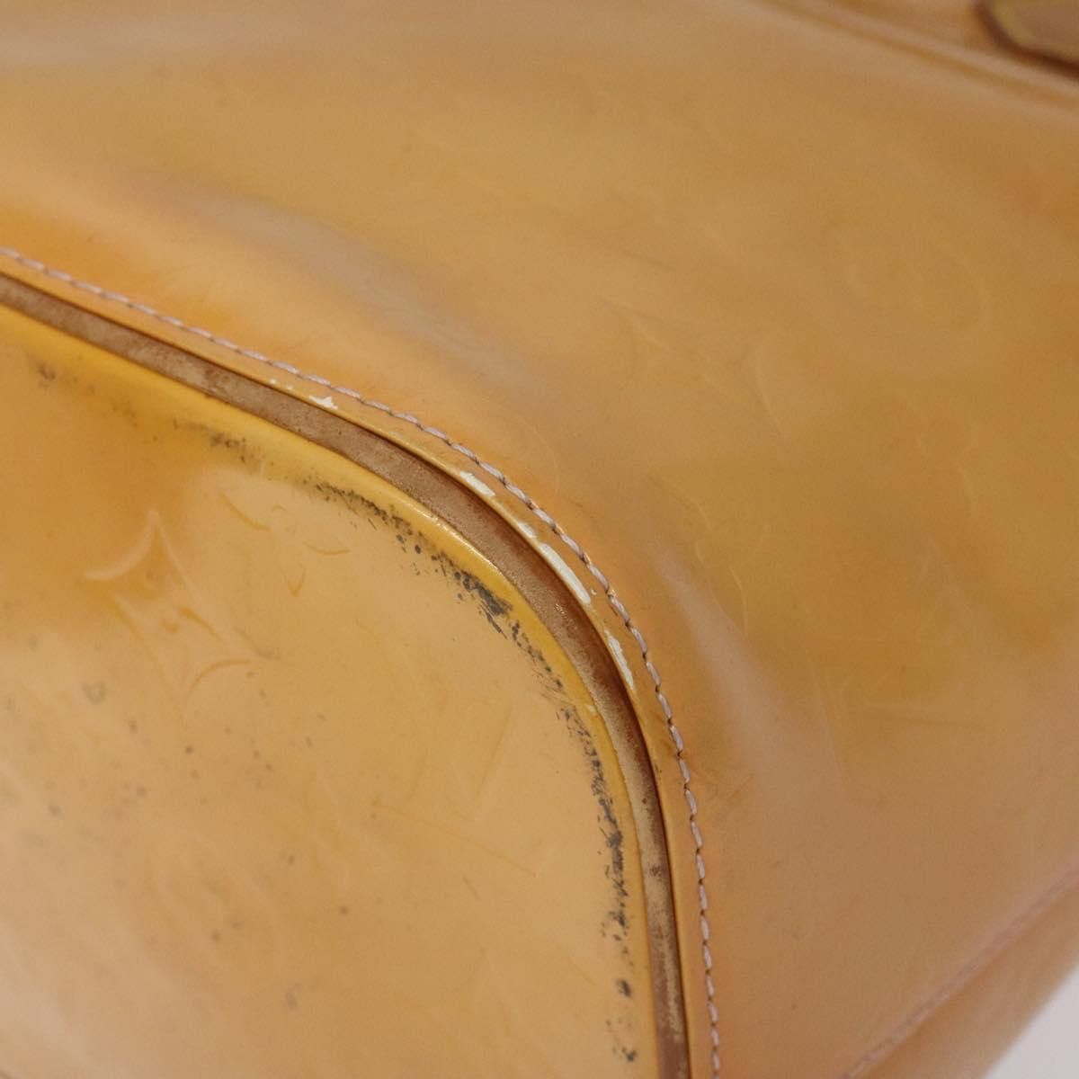 Louis Vuitton Houston Yellow Patent Leather Handbag (Pre-Owned) Size ONE SIZE - 9 Thumbnail