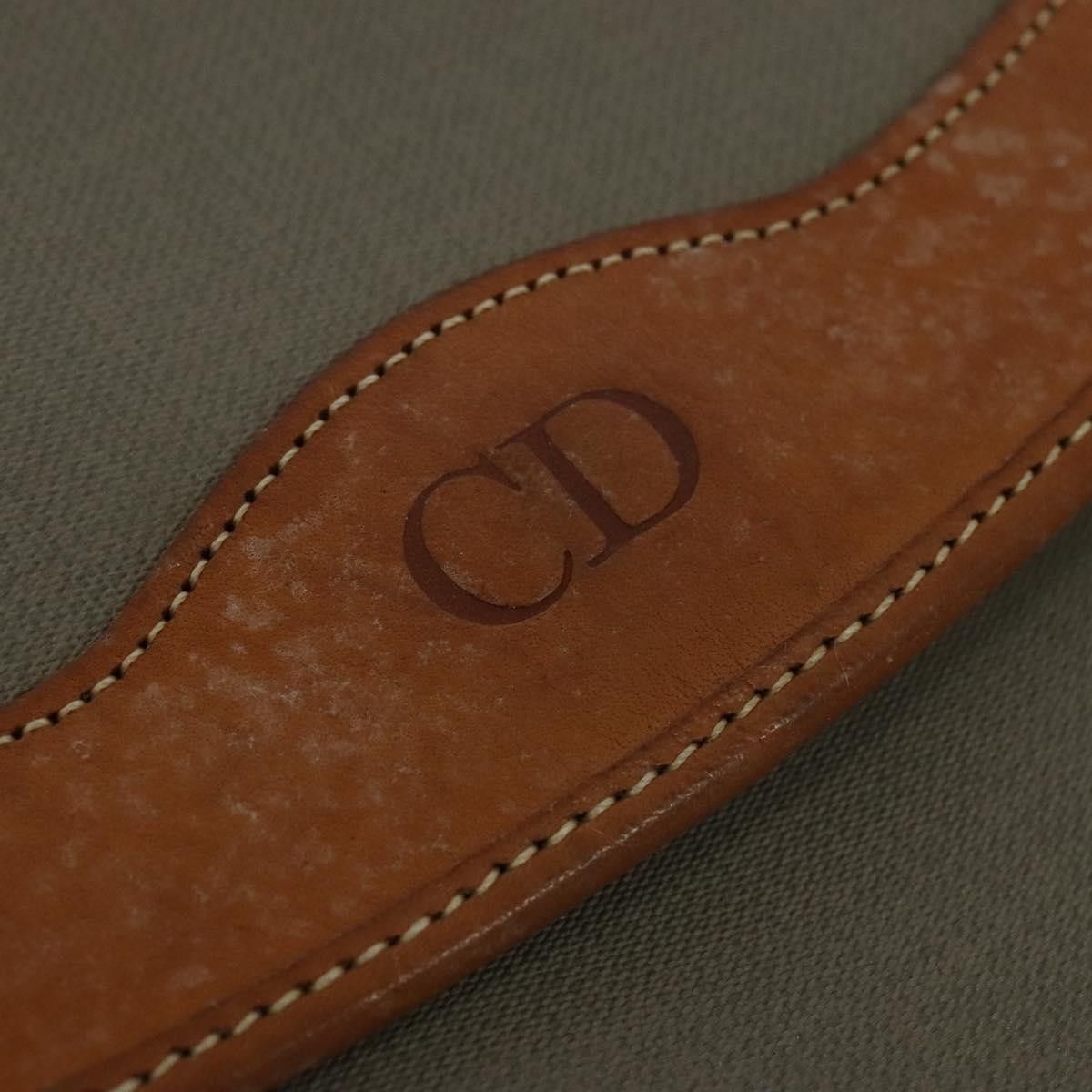 Dior Oblique Grey Canvas Clutch Bag (Pre-Owned) Size ONE SIZE - 11 Thumbnail