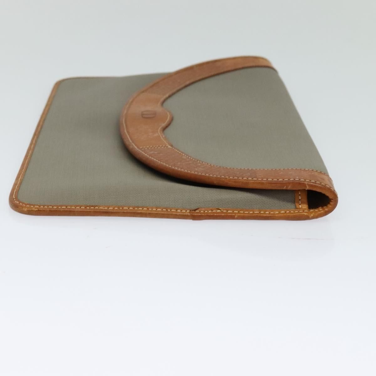 Dior Oblique Grey Canvas Clutch Bag (Pre-Owned) Size ONE SIZE - 4 Thumbnail