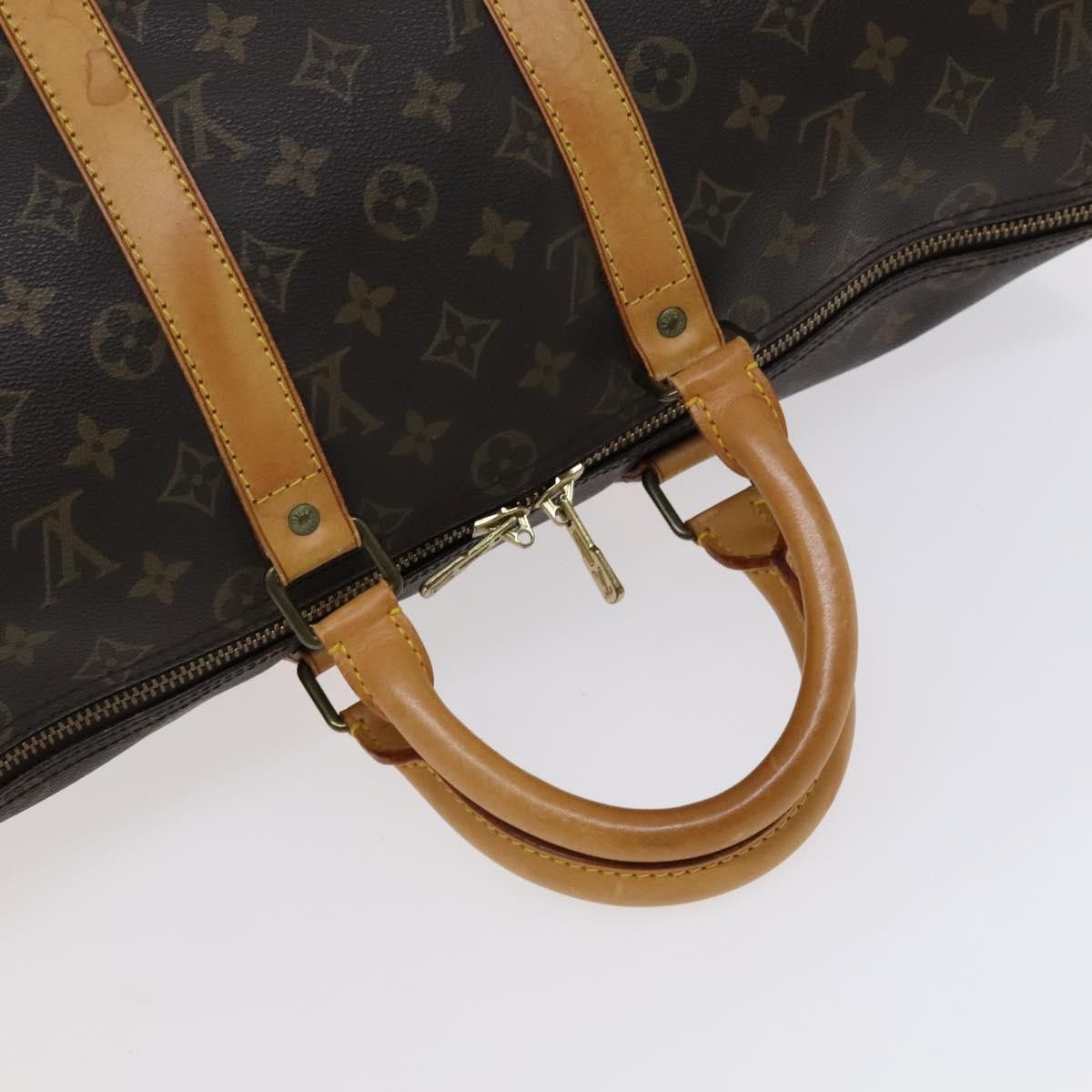 Louis Vuitton Keepall 45 Brown Canvas Travel Bag (Pre-Owned) Size ONE SIZE - 5 Thumbnail