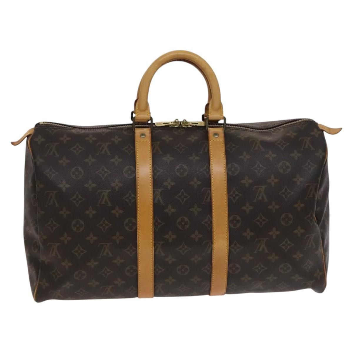 Louis Vuitton Keepall 45 Brown Canvas Travel Bag (Pre-Owned) Size ONE SIZE - 2 Thumbnail