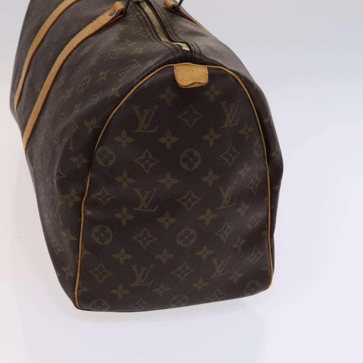 Louis Vuitton Keepall 45 Brown Canvas Travel Bag (Pre-Owned) Size ONE SIZE - 4 Thumbnail