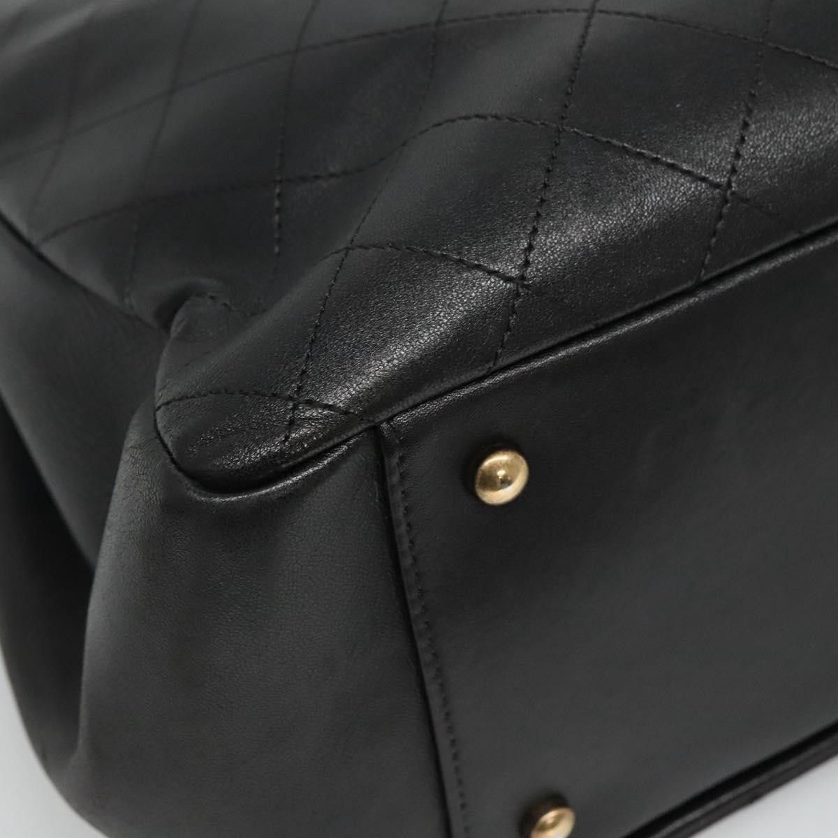 Chanel Matelasse 2Way Chain Shoulder Bag Black Leather Handbag Size ONE SIZE - 15 Thumbnail