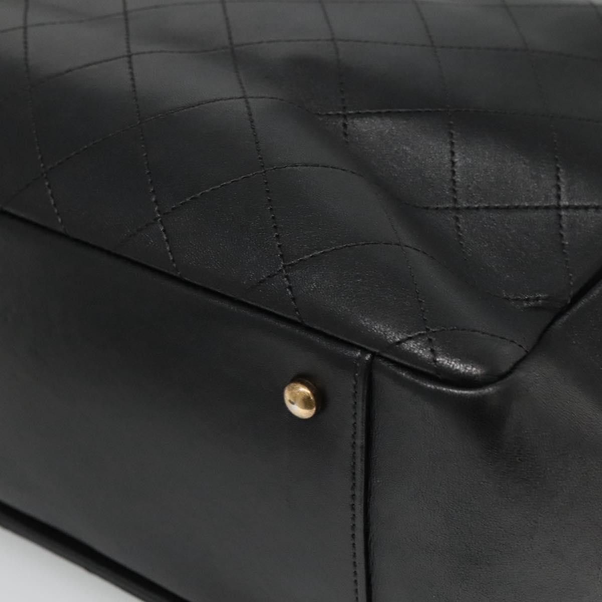 Chanel Matelasse 2Way Chain Shoulder Bag Black Leather Handbag Size ONE SIZE - 14 Thumbnail
