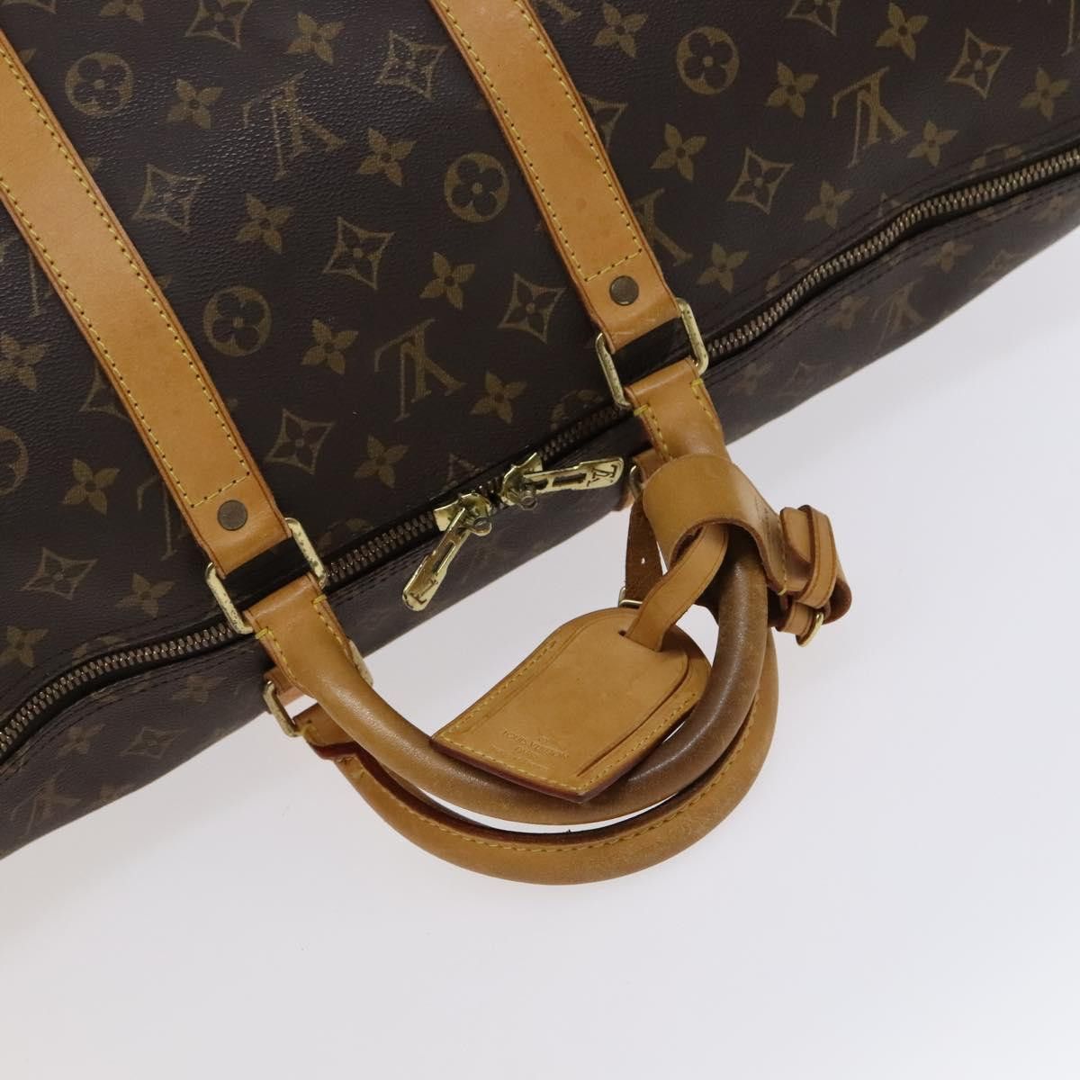 Louis Vuitton Keepall 55 Brown Canvas Travel Bag (Pre-Owned) Size ONE SIZE - 6 Thumbnail