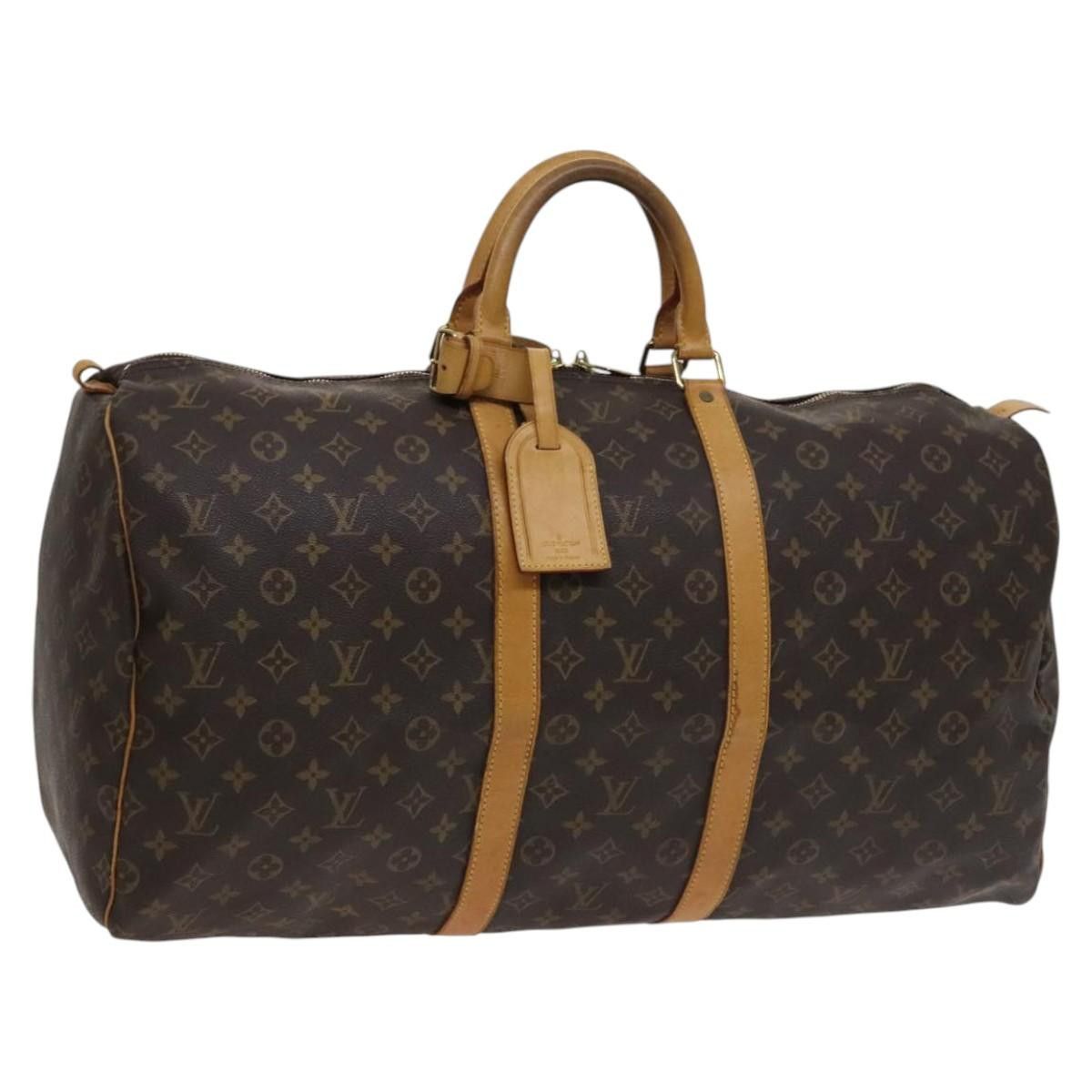 Louis Vuitton Keepall 55 Brown Canvas Travel Bag (Pre-Owned) Size ONE SIZE - 20 Thumbnail