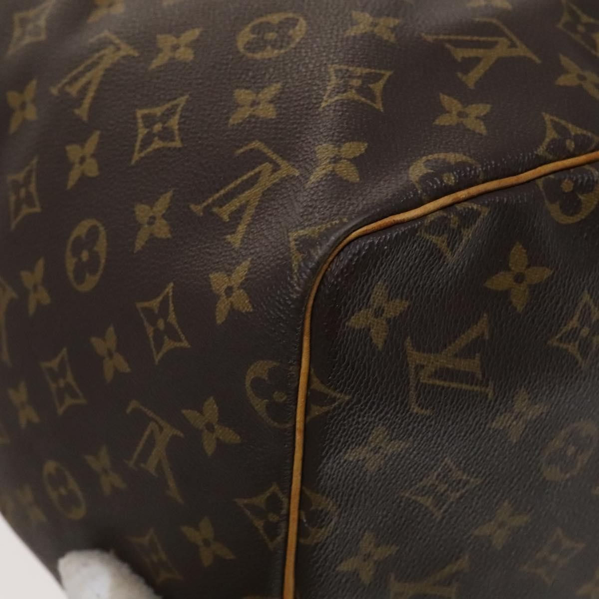 Louis Vuitton Keepall 55 Brown Canvas Travel Bag (Pre-Owned) Size ONE SIZE - 11 Thumbnail