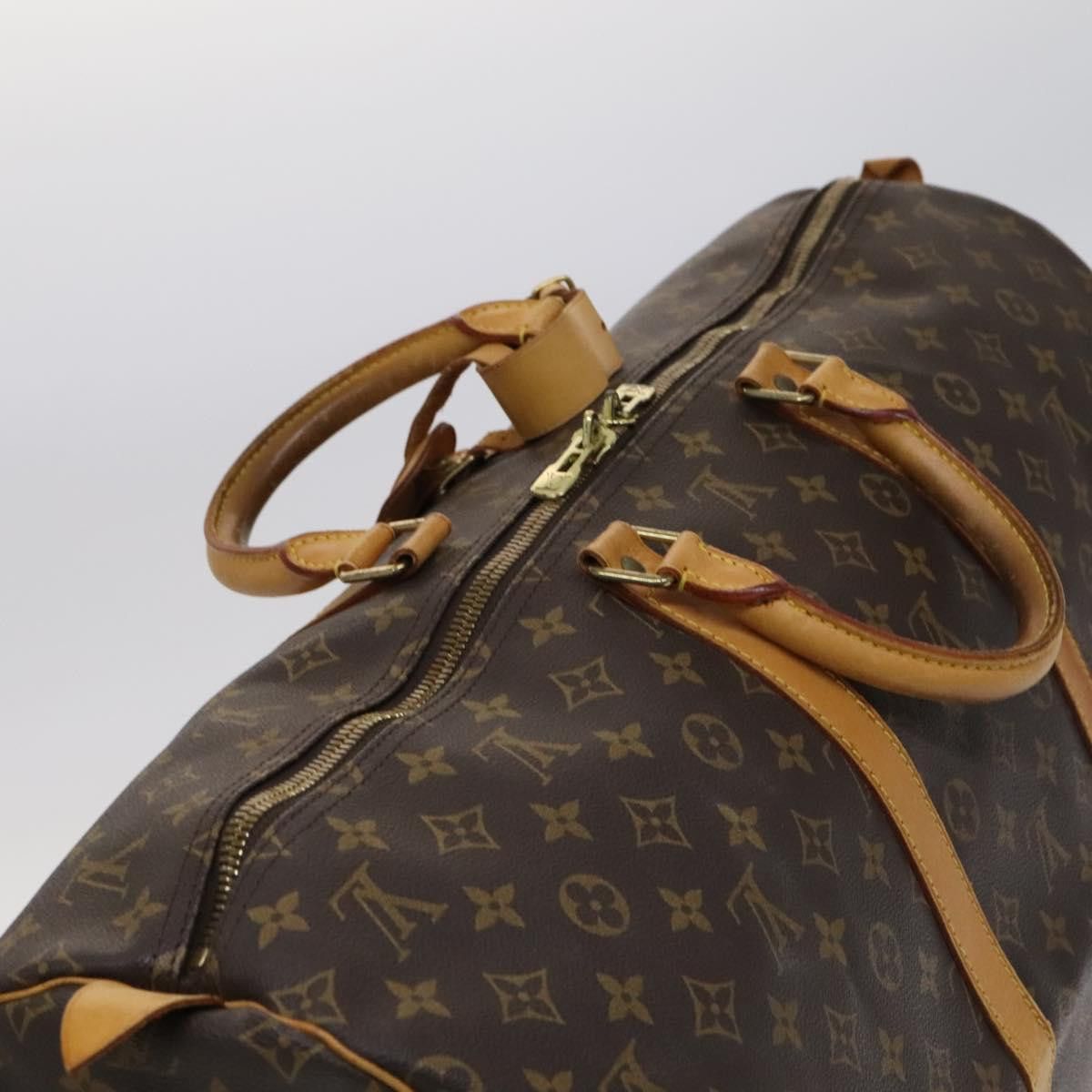 Louis Vuitton Keepall 55 Brown Canvas Travel Bag (Pre-Owned) Size ONE SIZE - 7 Thumbnail