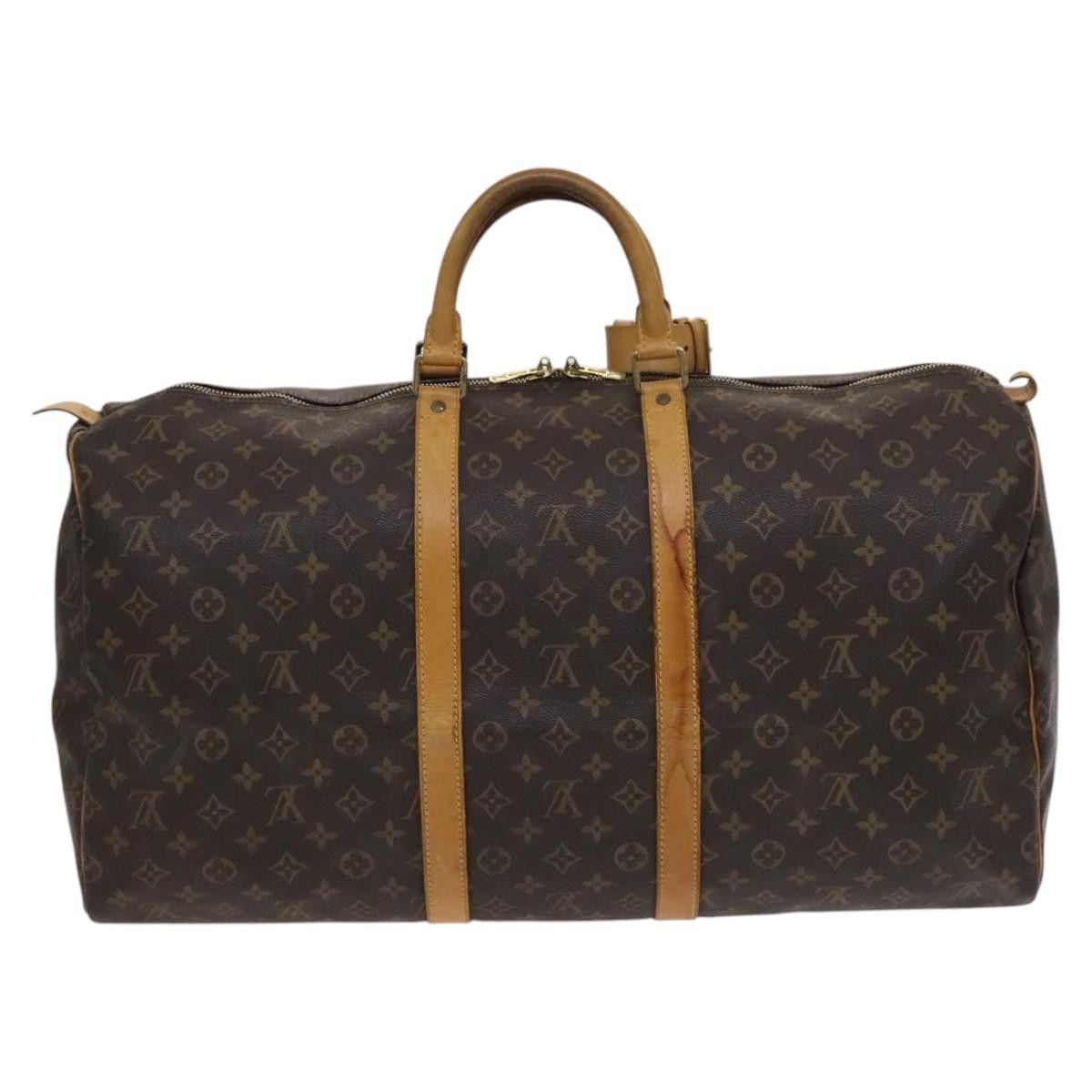 Louis Vuitton Keepall 55 Brown Canvas Travel Bag (Pre-Owned) Size ONE SIZE - 2 Thumbnail