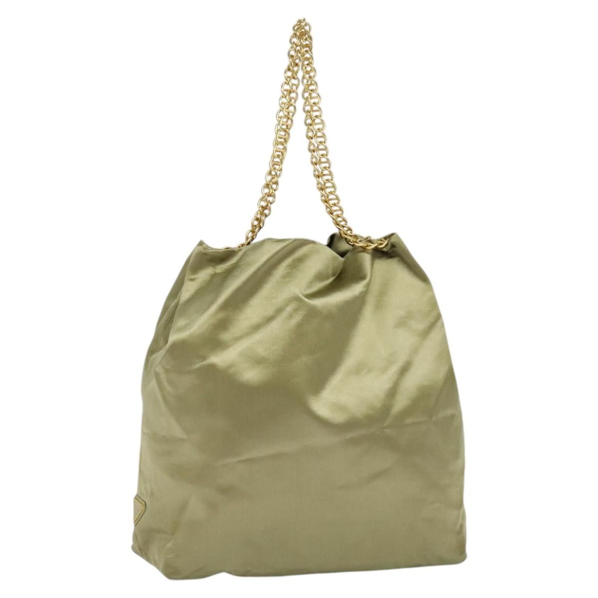 Prada Tessuto Khaki Synthetic Shoulder Bag (Pre-Owned) Size ONE SIZE - 19 Thumbnail
