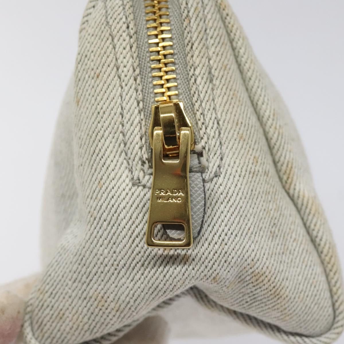 Prada Grey Canvas Clutch Bag (Pre-Owned) Size ONE SIZE - 10 Thumbnail