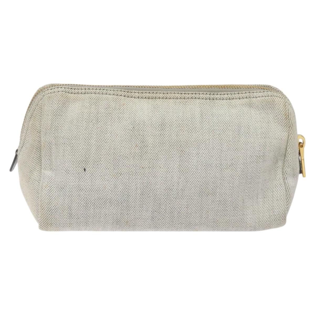 Prada Grey Canvas Clutch Bag (Pre-Owned) Size ONE SIZE - 2 Thumbnail