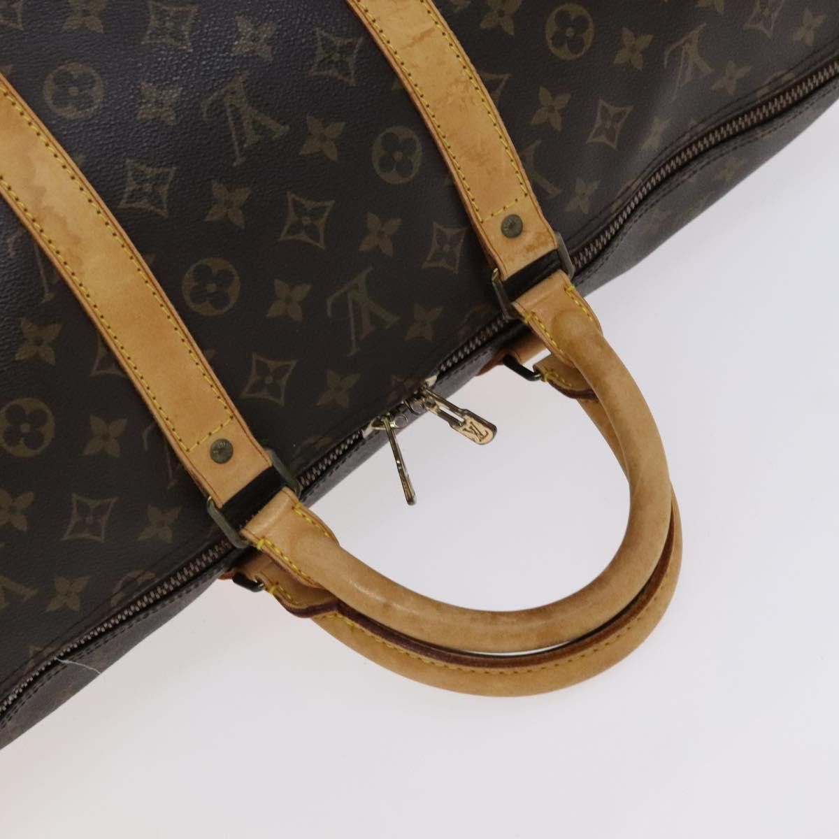 Louis Vuitton Keepall 50 Brown Canvas Travel Bag (Pre-Owned) Size ONE SIZE - 5 Thumbnail