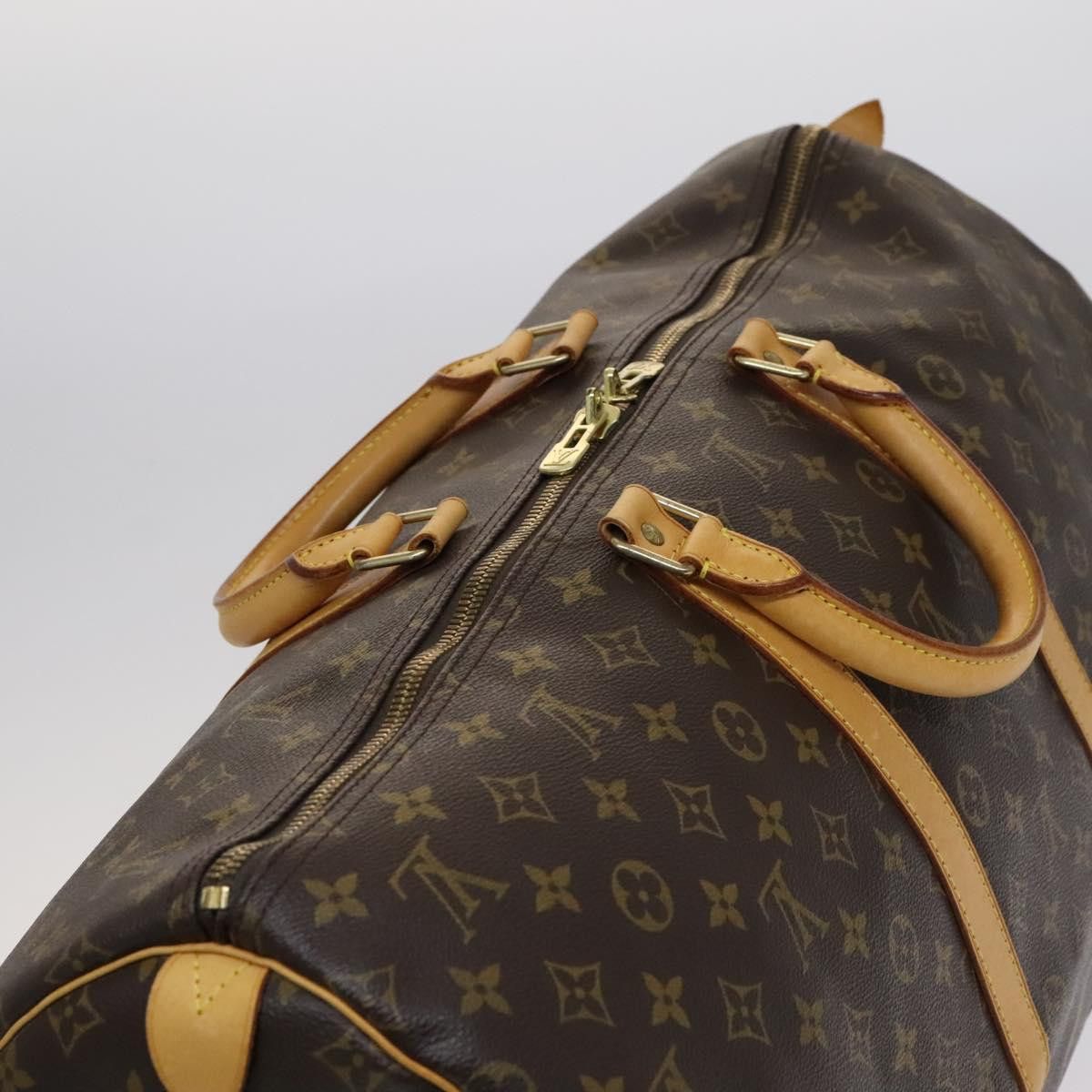 Louis Vuitton Keepall 55 Brown Canvas Travel Bag (Pre-Owned) Size ONE SIZE - 13 Thumbnail