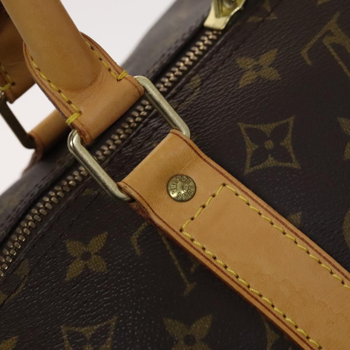 Louis Vuitton Keepall 55 Brown Canvas Travel Bag (Pre-Owned) Size ONE SIZE - 12 Thumbnail