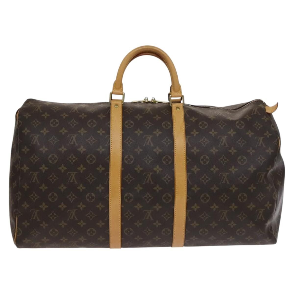 Louis Vuitton Keepall 55 Brown Canvas Travel Bag (Pre-Owned) Size ONE SIZE - 2 Thumbnail