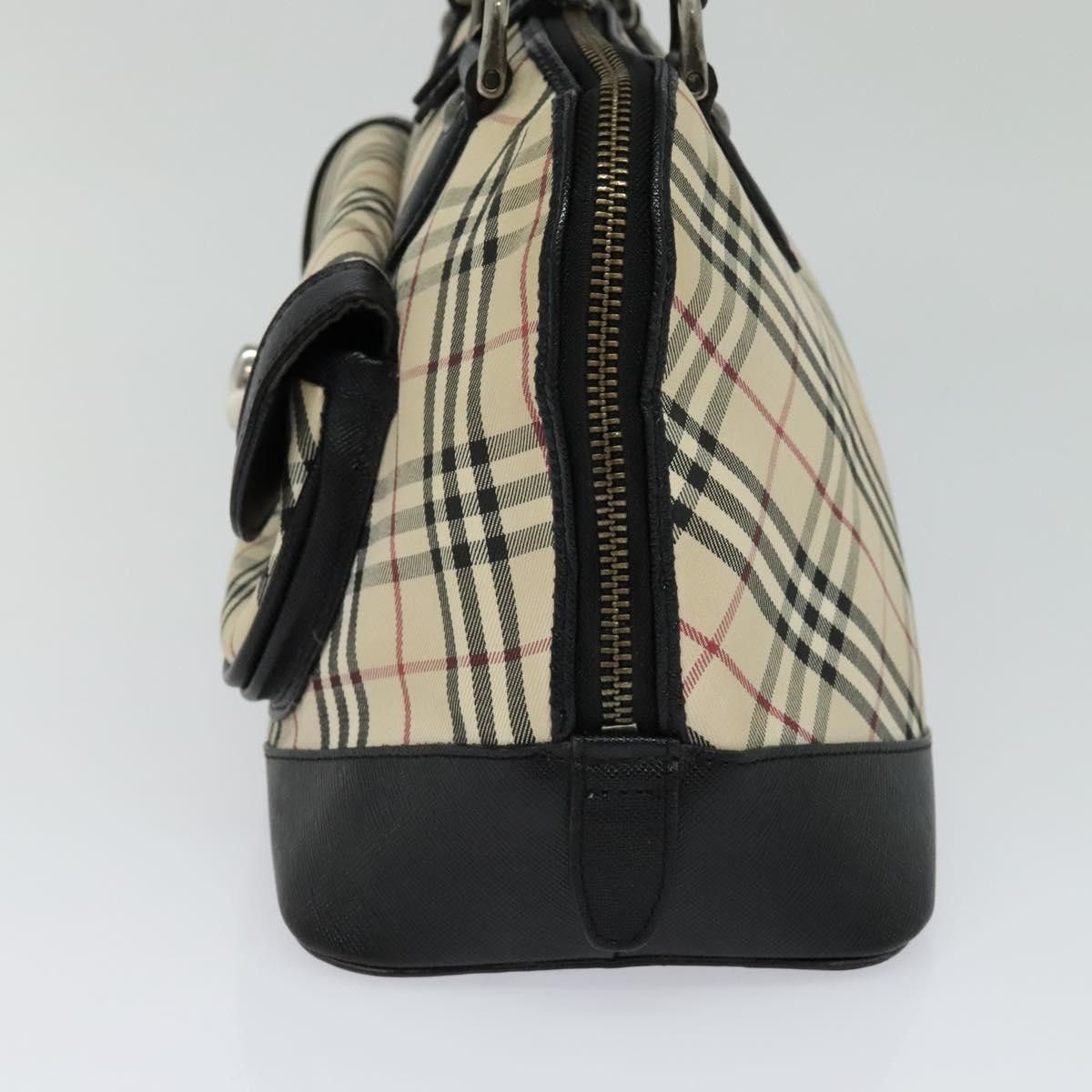 Burberry Nova Check Beige Canvas Tote Bag (Pre-Owned) Size ONE SIZE - 4 Thumbnail