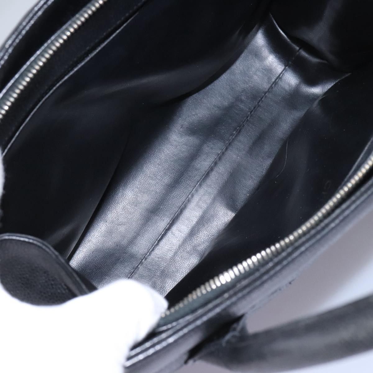 Chanel V-Stich Black Leather Handbag (Pre-Owned) Size ONE SIZE - 15 Thumbnail
