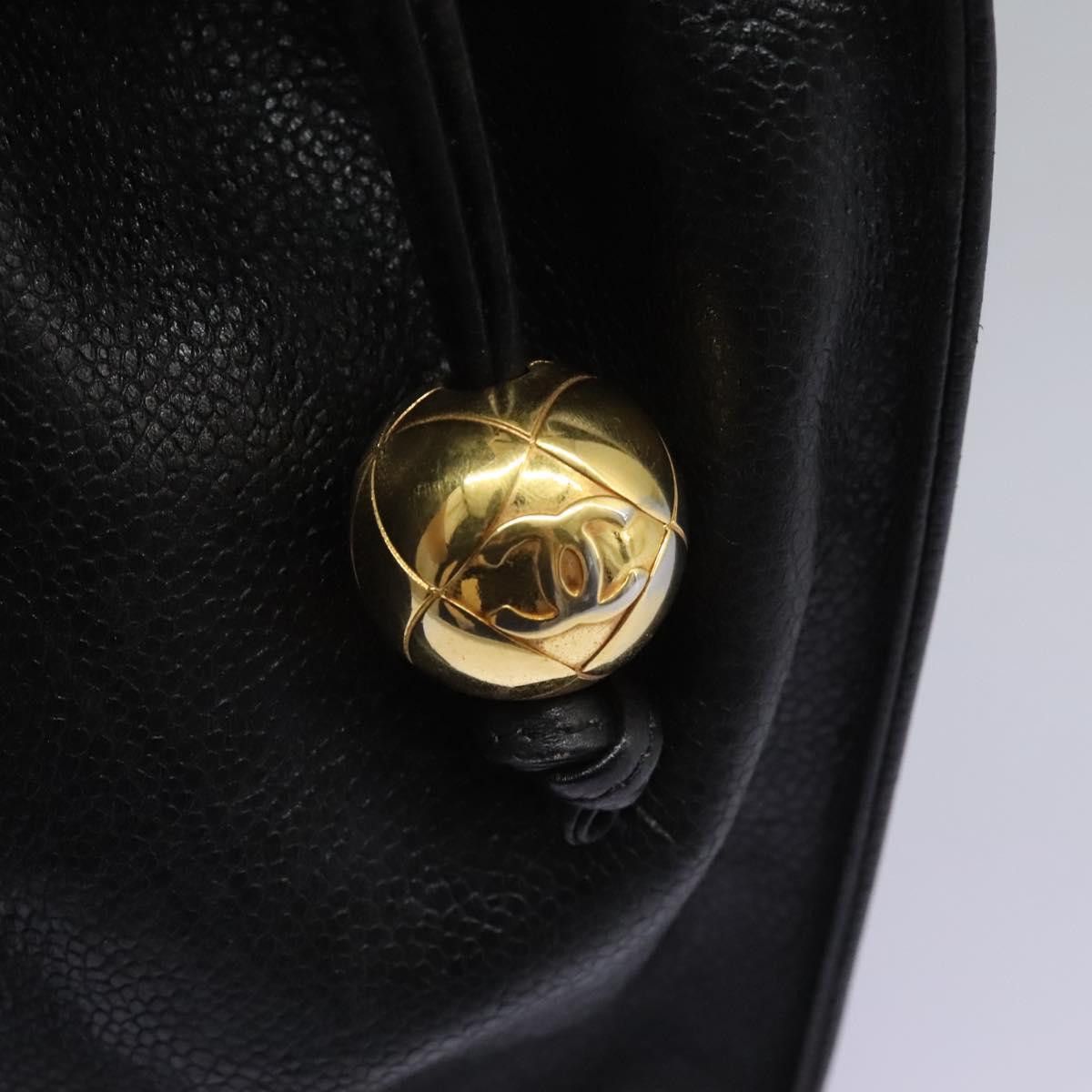 Chanel V-Stich Black Leather Handbag (Pre-Owned) Size ONE SIZE - 12 Thumbnail