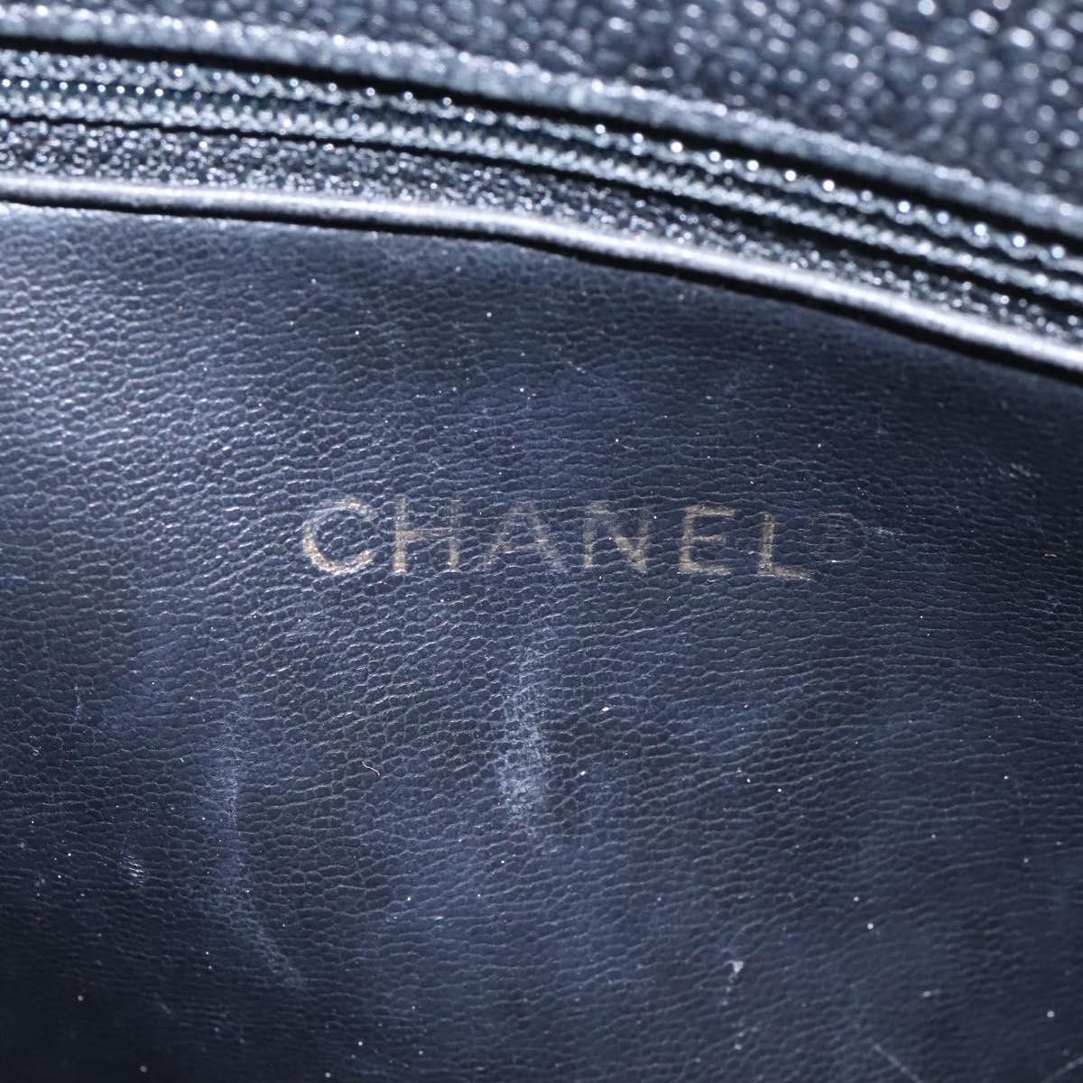 Chanel V-Stich Black Leather Handbag (Pre-Owned) Size ONE SIZE - 18 Thumbnail