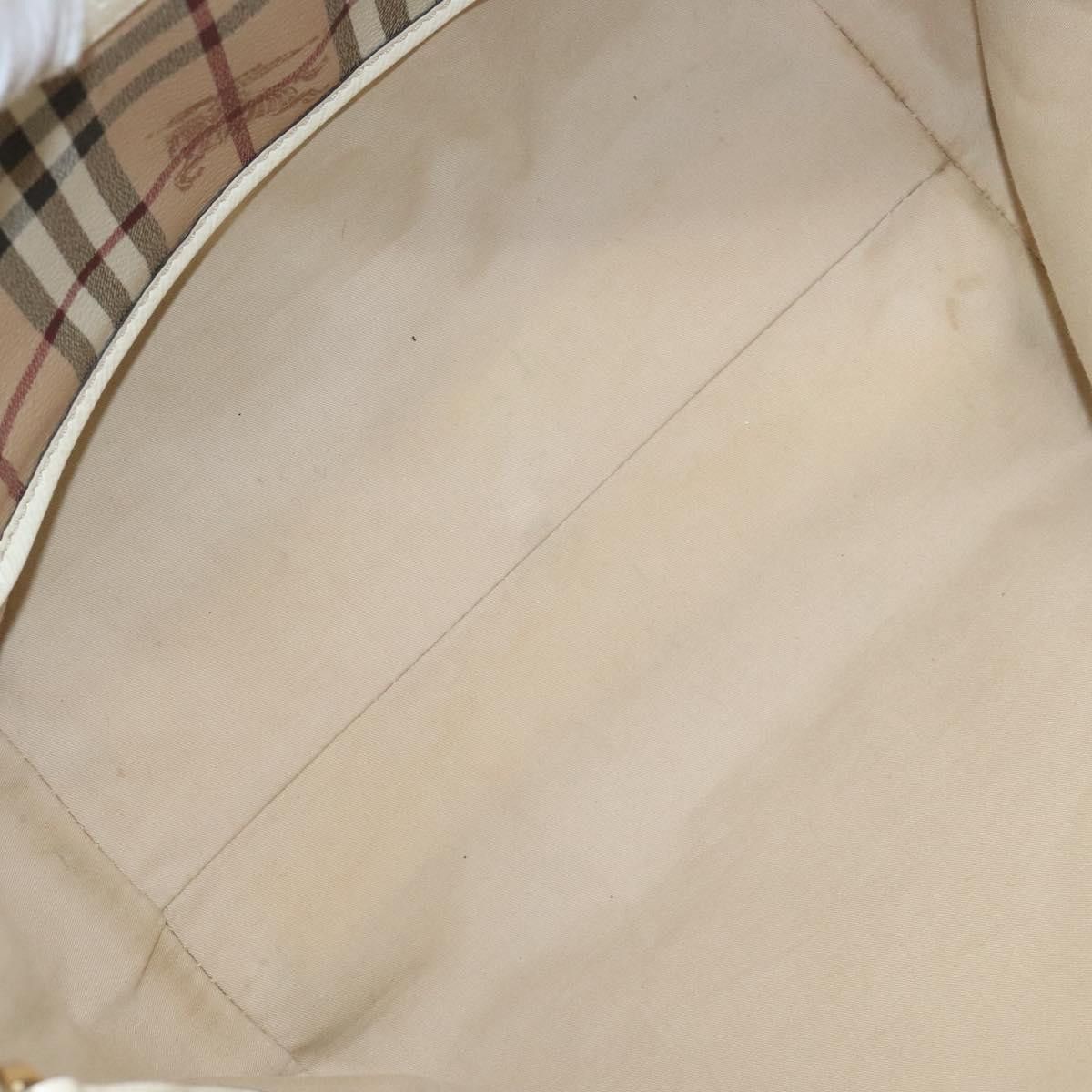 Burberry Nova Check Beige Canvas Tote Bag (Pre-Owned) Size ONE SIZE - 9 Thumbnail