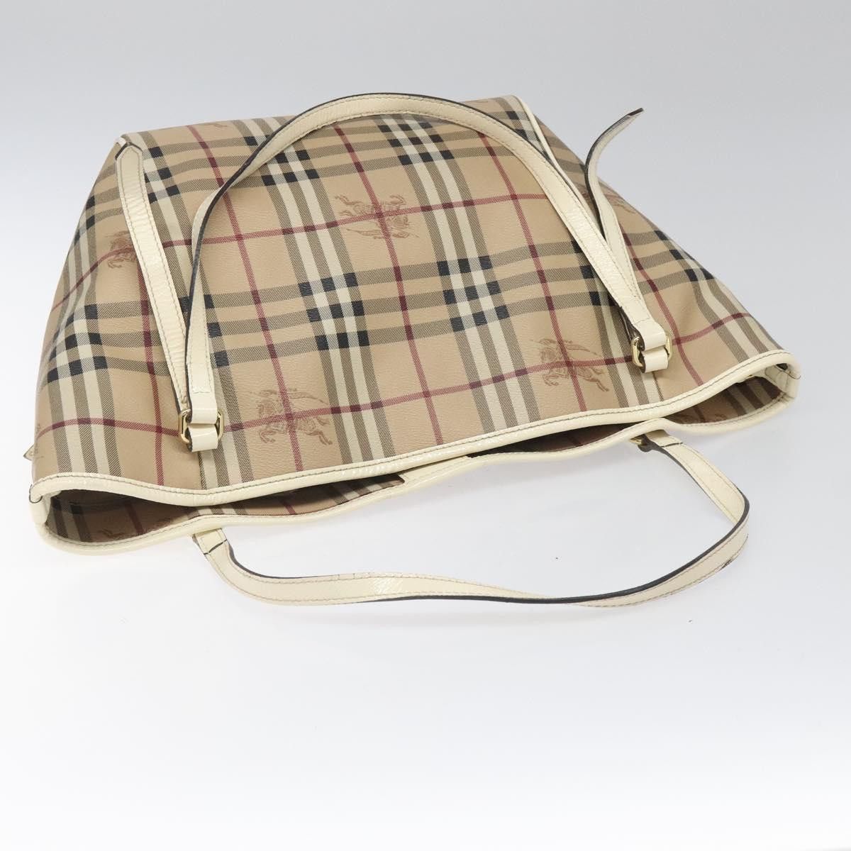 Burberry Nova Check Beige Canvas Tote Bag (Pre-Owned) Size ONE SIZE - 13 Thumbnail