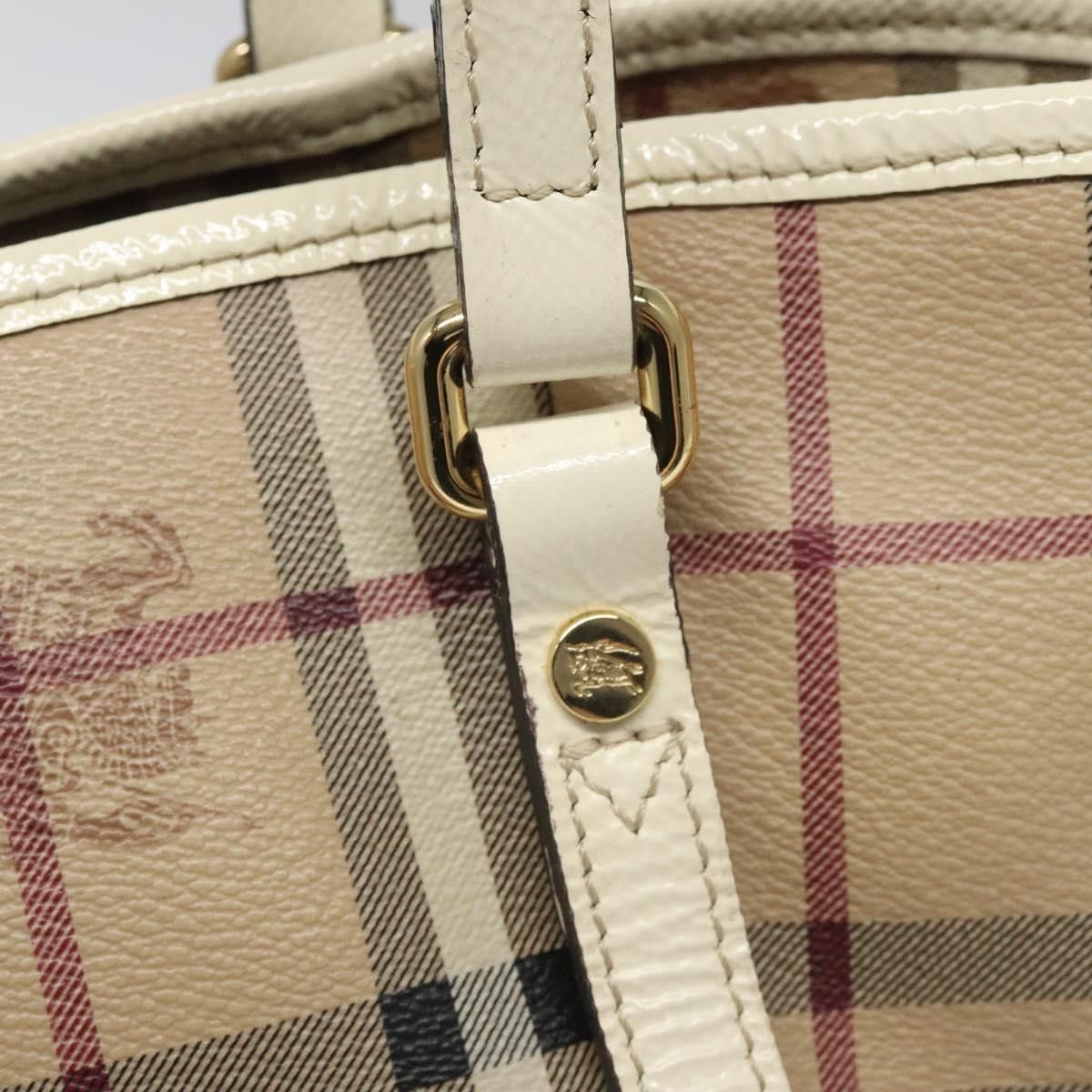 Burberry Nova Check Beige Canvas Tote Bag (Pre-Owned) Size ONE SIZE - 8 Thumbnail