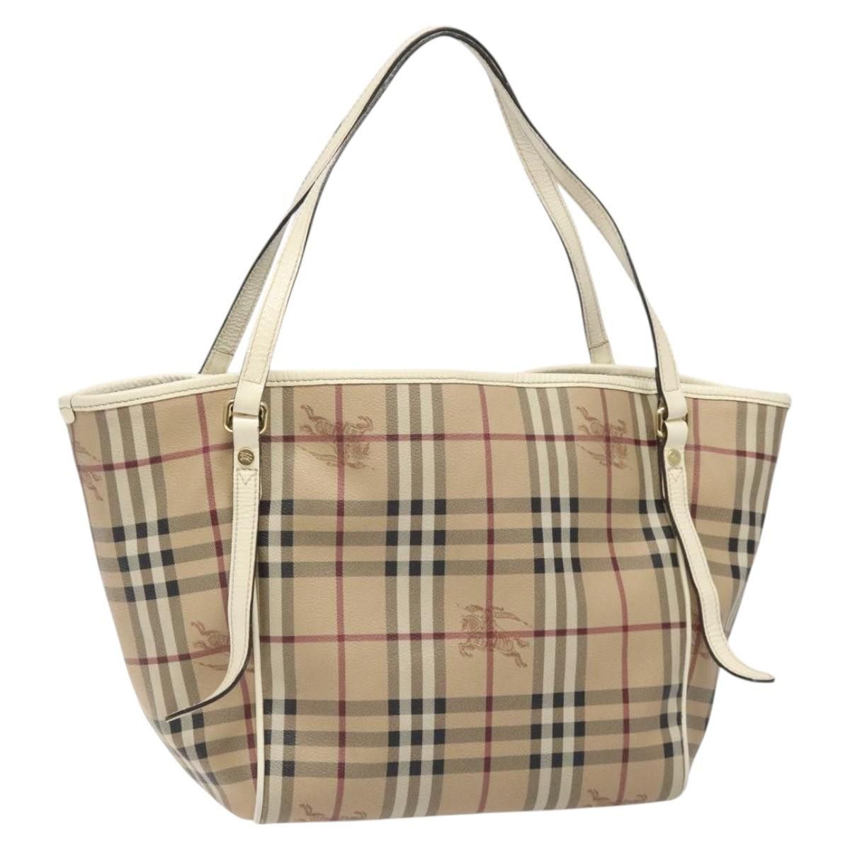 Burberry Nova Check Beige Canvas Tote Bag (Pre-Owned) Size ONE SIZE - 16 Thumbnail