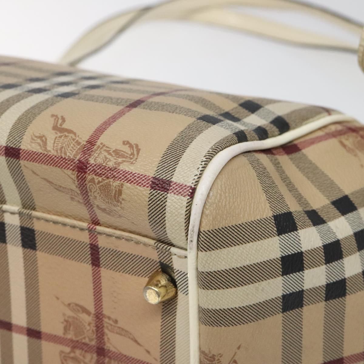 Burberry Nova Check Beige Canvas Tote Bag (Pre-Owned) Size ONE SIZE - 7 Thumbnail