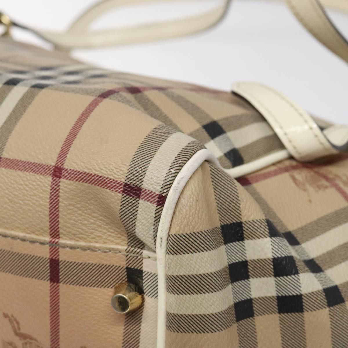 Burberry Nova Check Beige Canvas Tote Bag (Pre-Owned) Size ONE SIZE - 18 Thumbnail